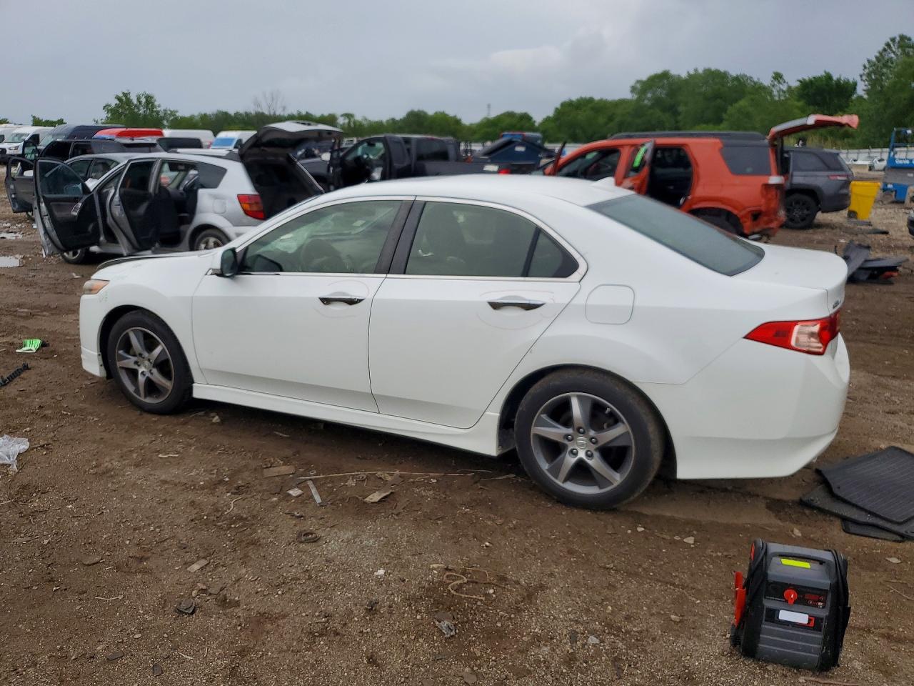 2014 Acura Tsx Se White vin: JH4CU2F85EC000865