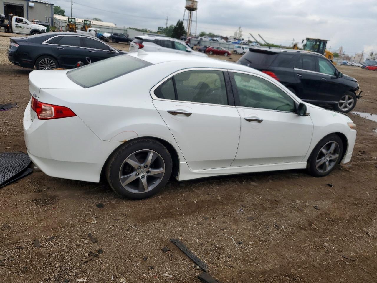 2014 Acura Tsx Se White vin: JH4CU2F85EC000865