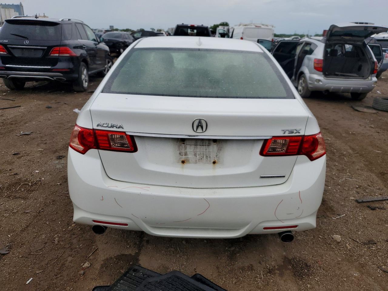 2014 Acura Tsx Se White vin: JH4CU2F85EC000865