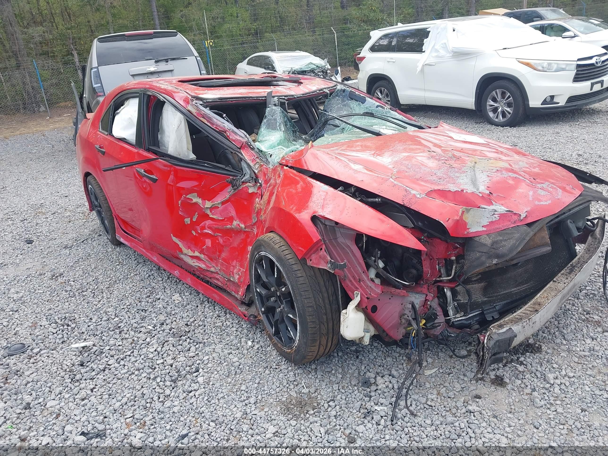 2012 Acura Tsx 2.4 Red vin: JH4CU2F87CC016210