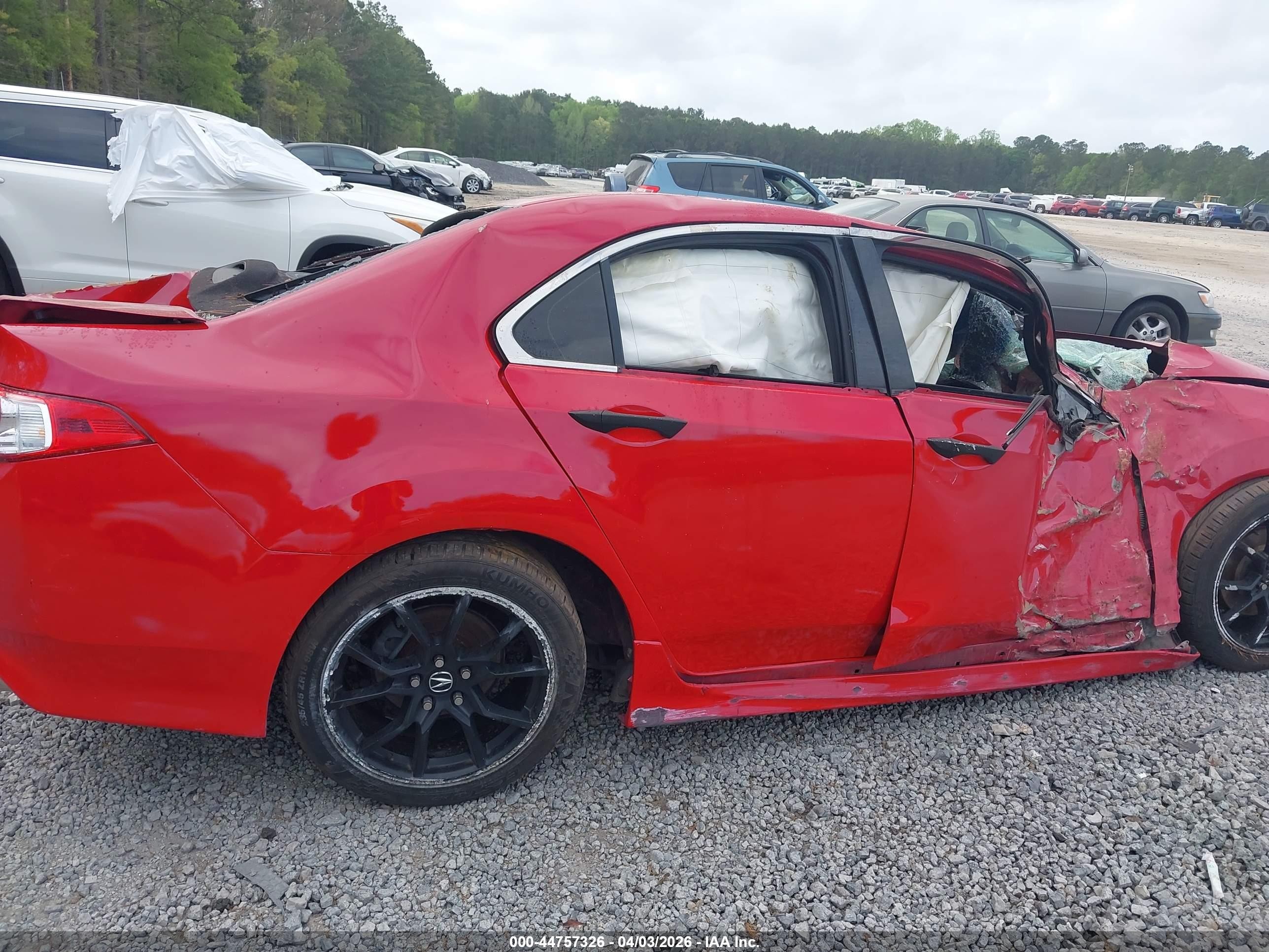 2012 Acura Tsx 2.4 Red vin: JH4CU2F87CC016210