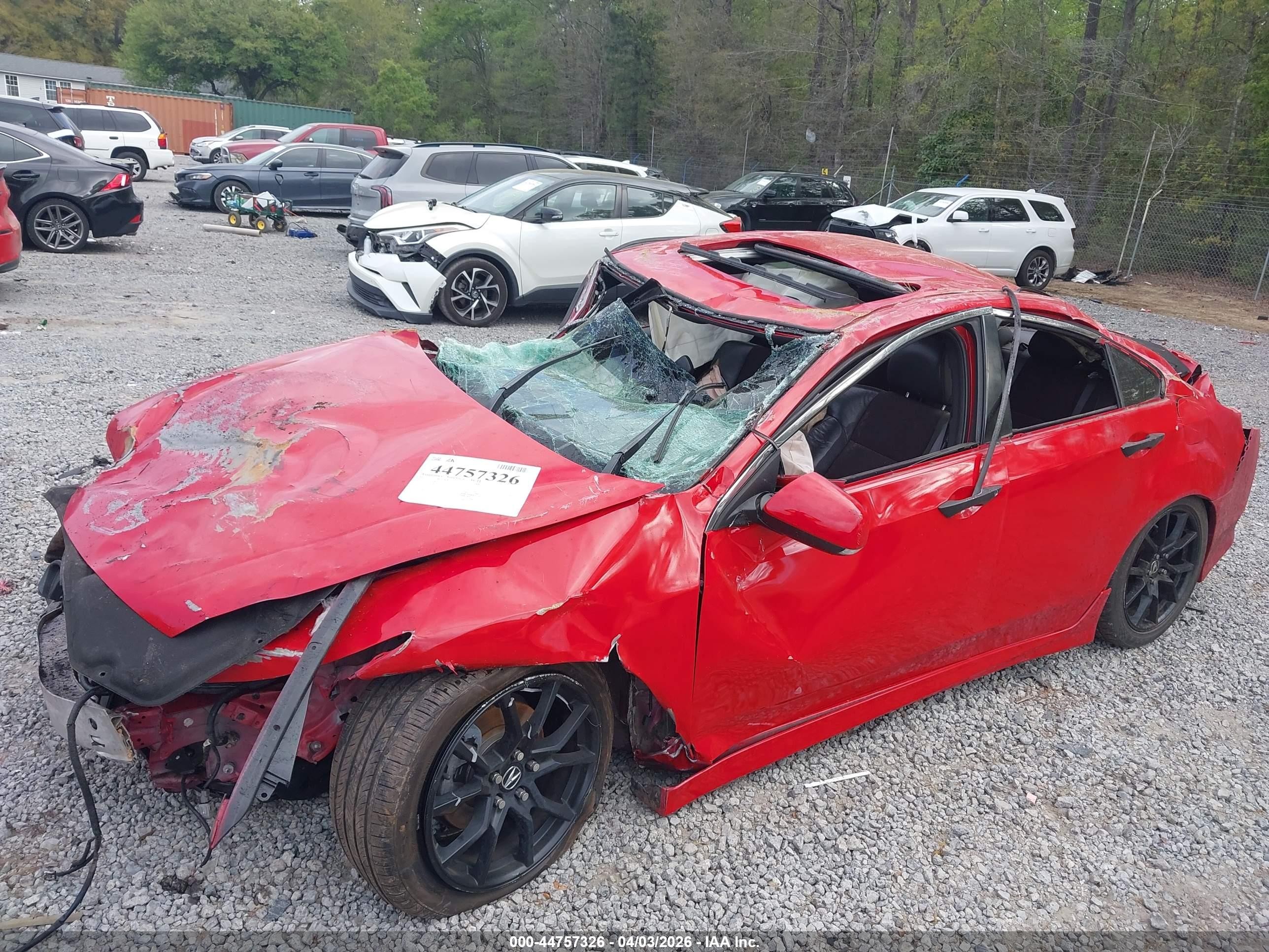 2012 Acura Tsx 2.4 Red vin: JH4CU2F87CC016210