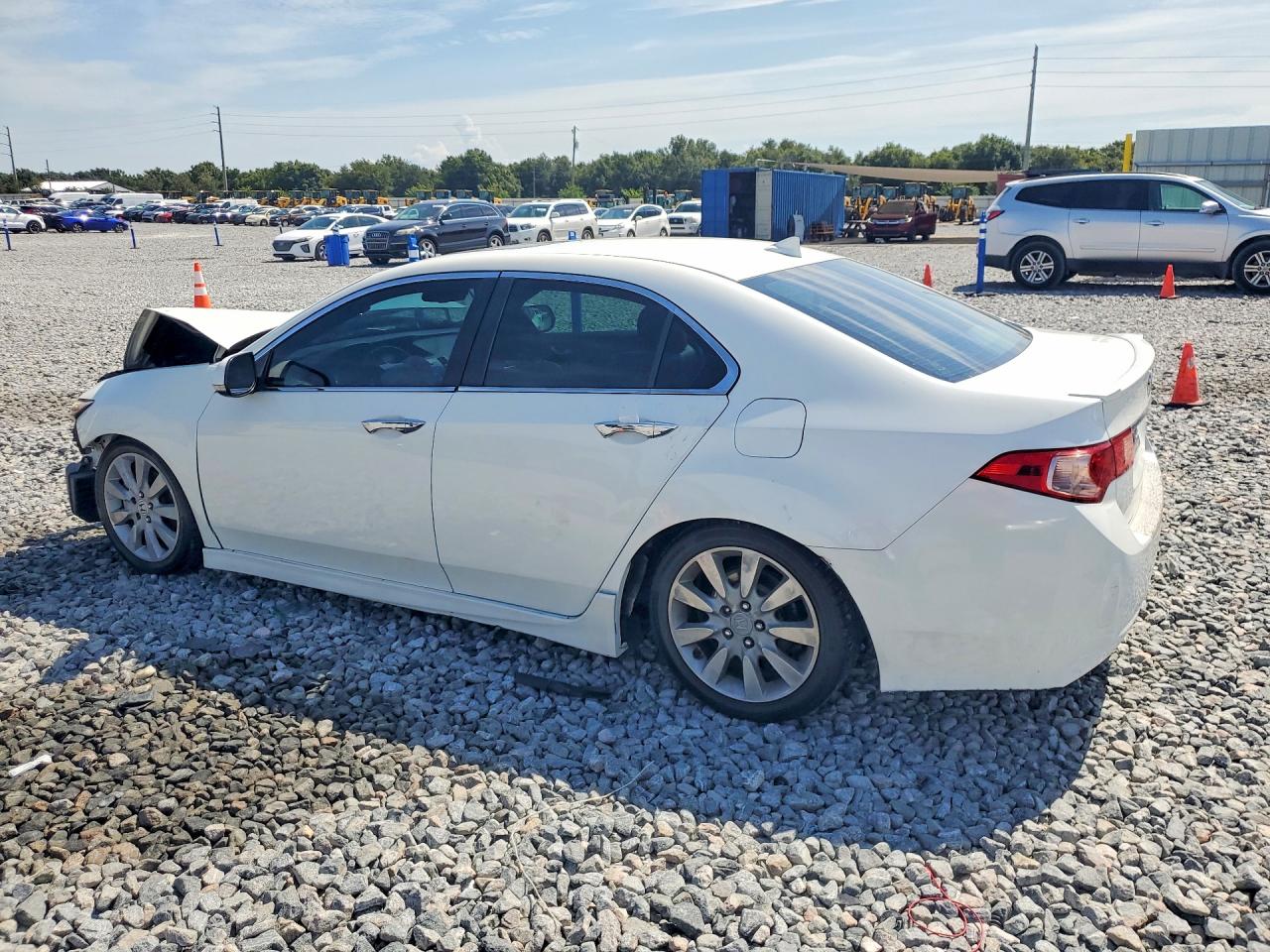 2013 Acura Tsx Se Белый vin: JH4CU2F88DC000454