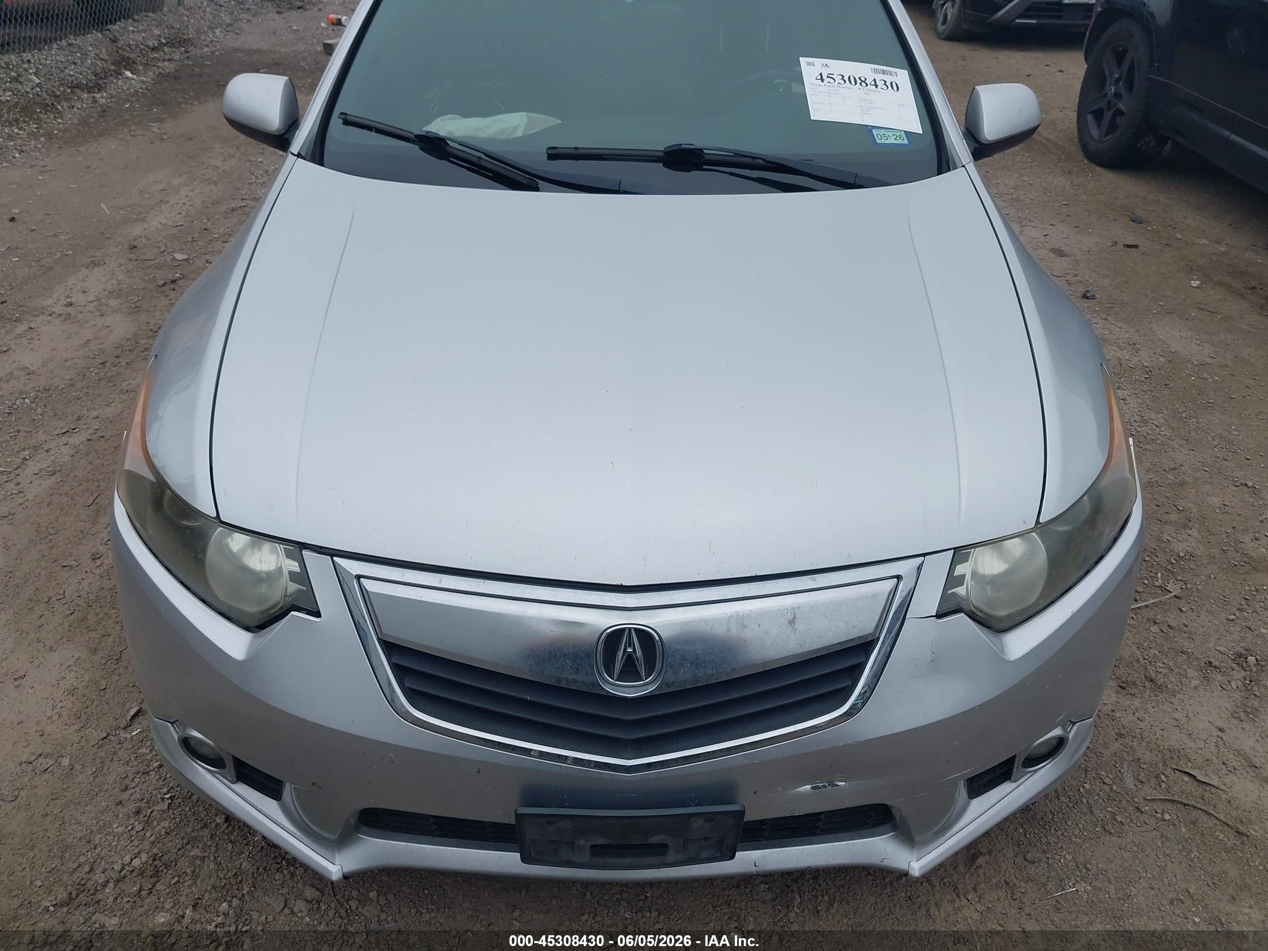 2013 Acura Tsx 2.4 Silver vin: JH4CU2F88DC008408