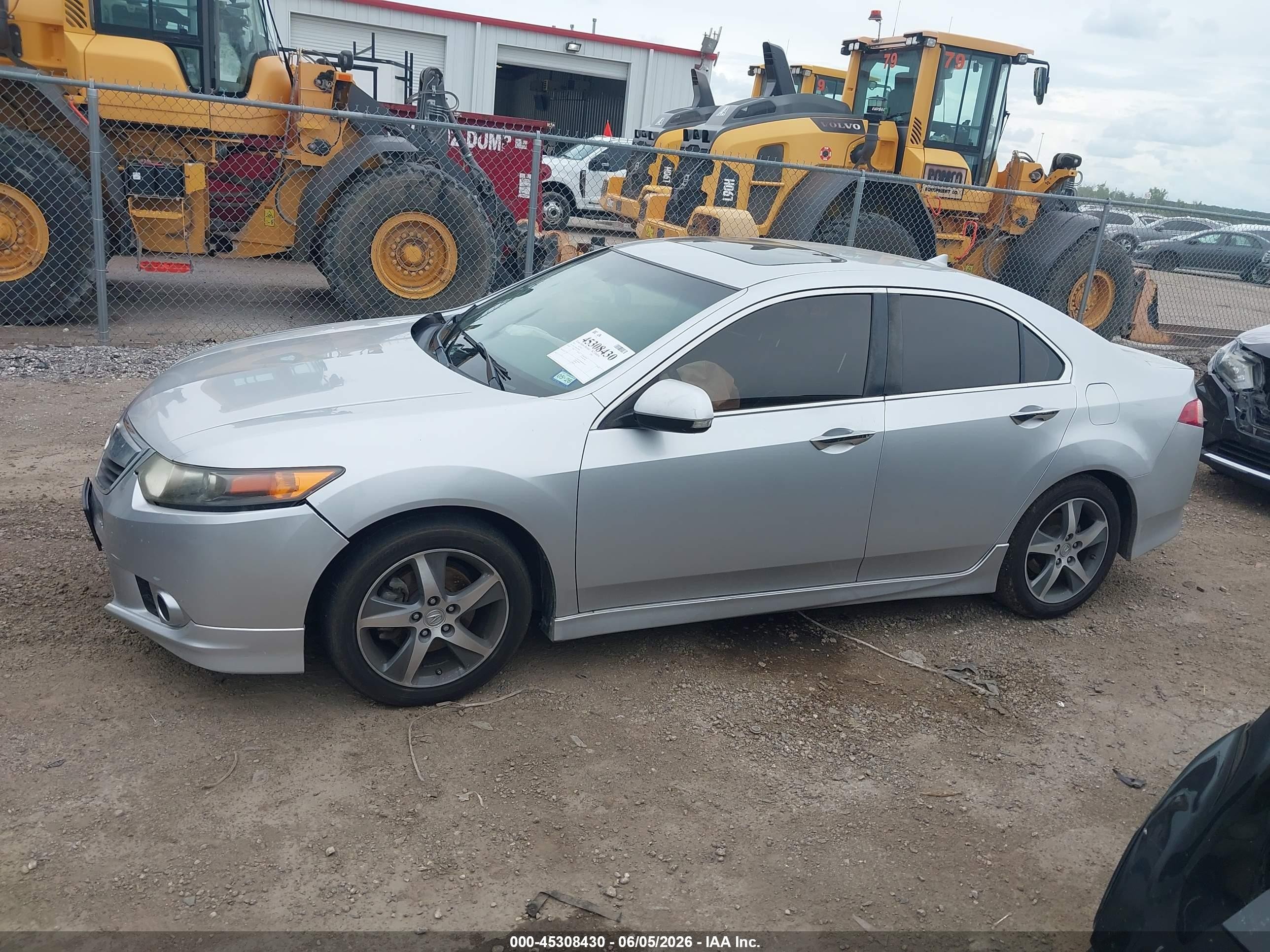 2013 Acura Tsx 2.4 Silver vin: JH4CU2F88DC008408