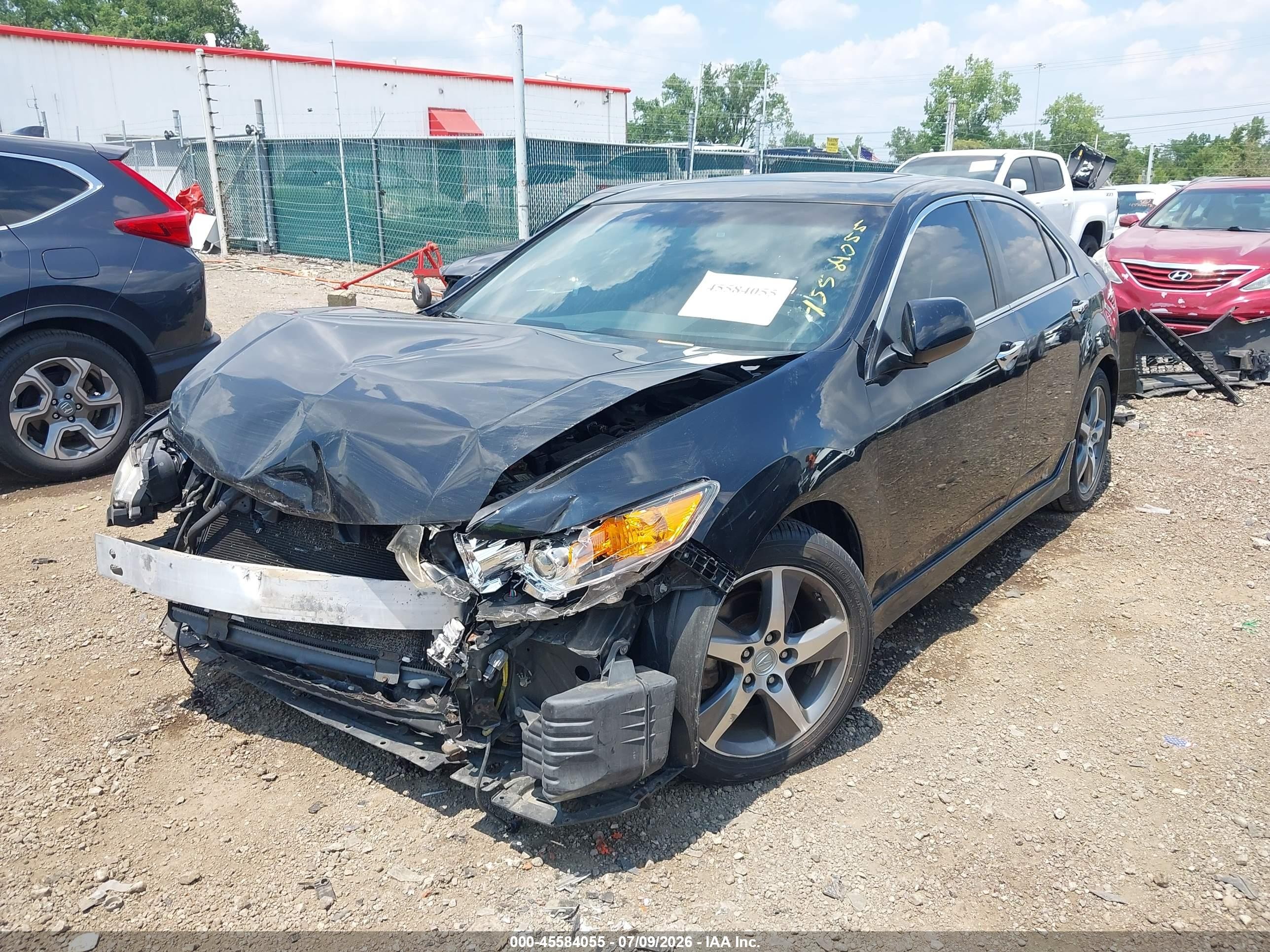 2013 Acura Tsx 2.4 Черный vin: JH4CU2F89DC011687