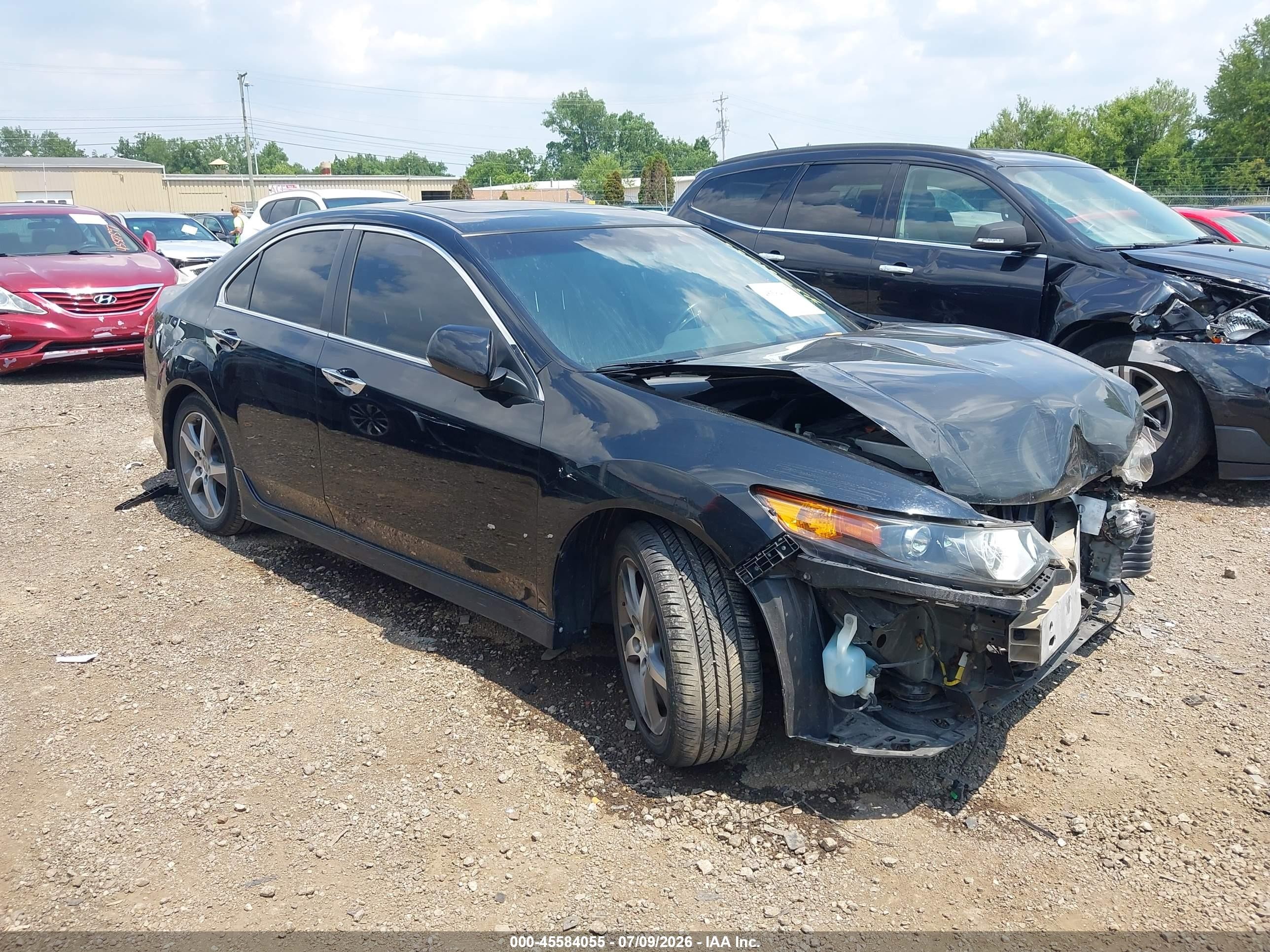 2013 Acura Tsx 2.4 Черный vin: JH4CU2F89DC011687