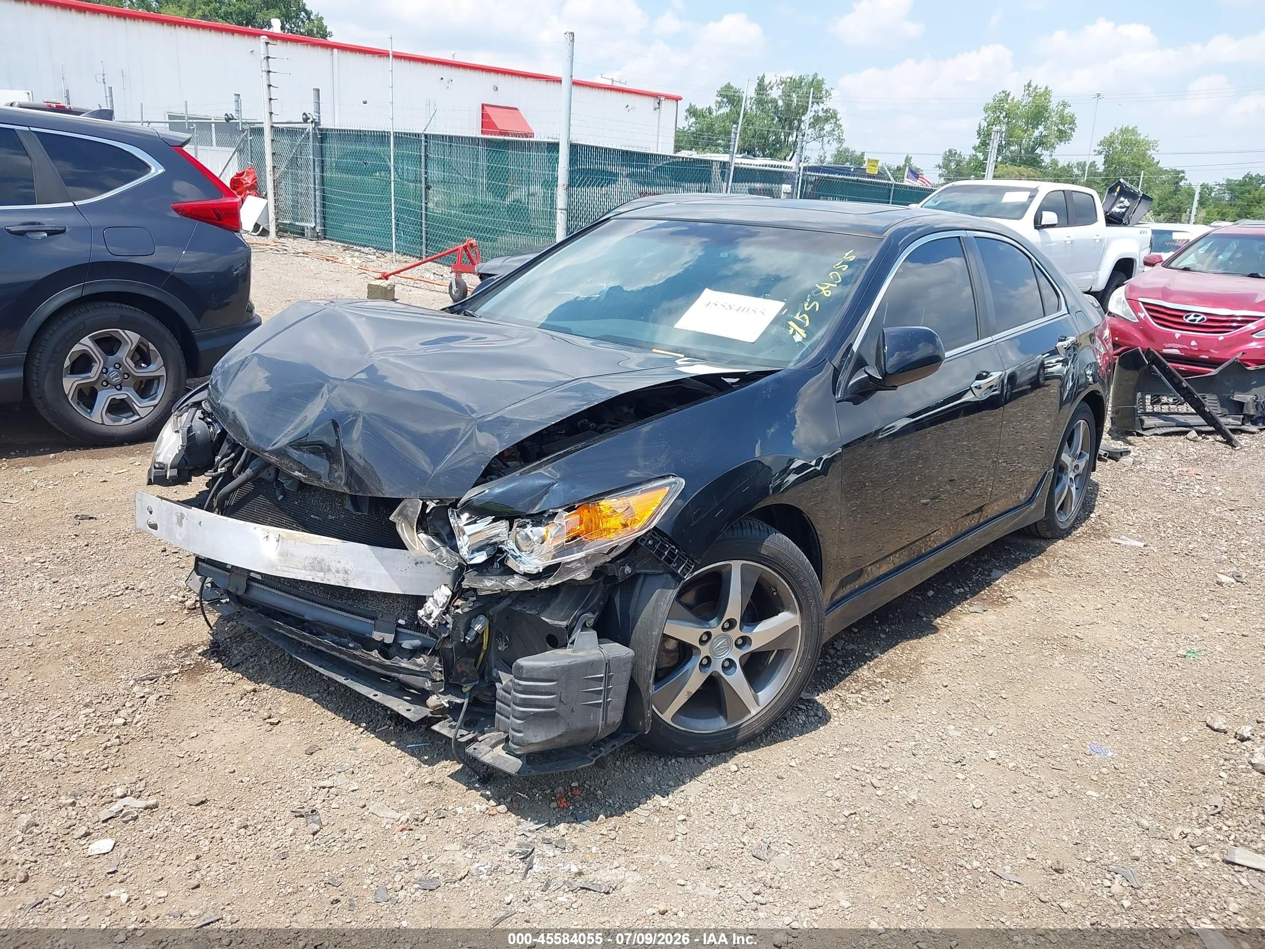2013 Acura Tsx 2.4 Черный vin: JH4CU2F89DC011687