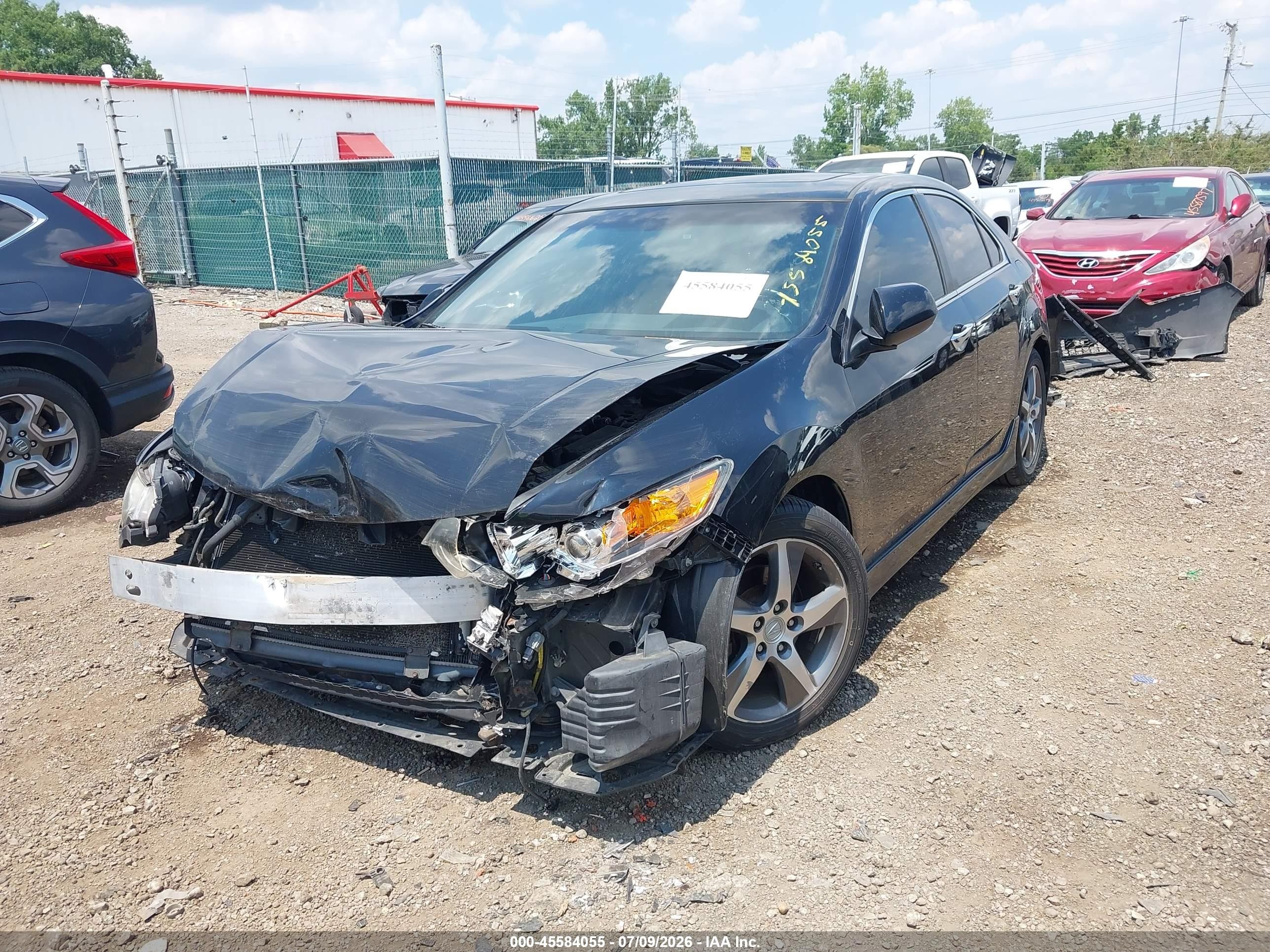 2013 Acura Tsx 2.4 Черный vin: JH4CU2F89DC011687