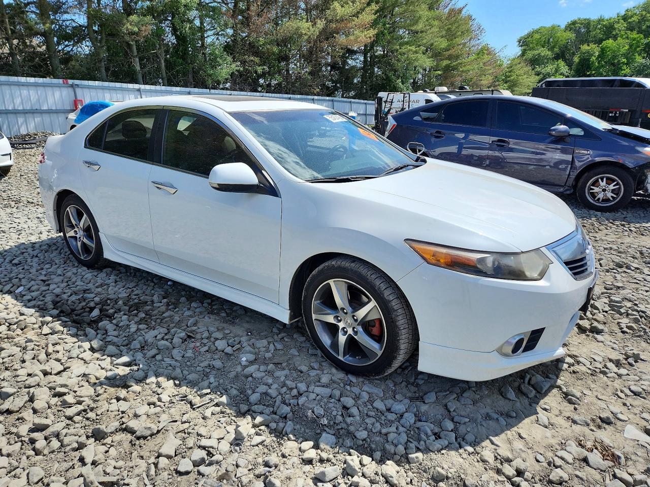 2013 Acura Tsx Se White vin: JH4CU2F89DC013410