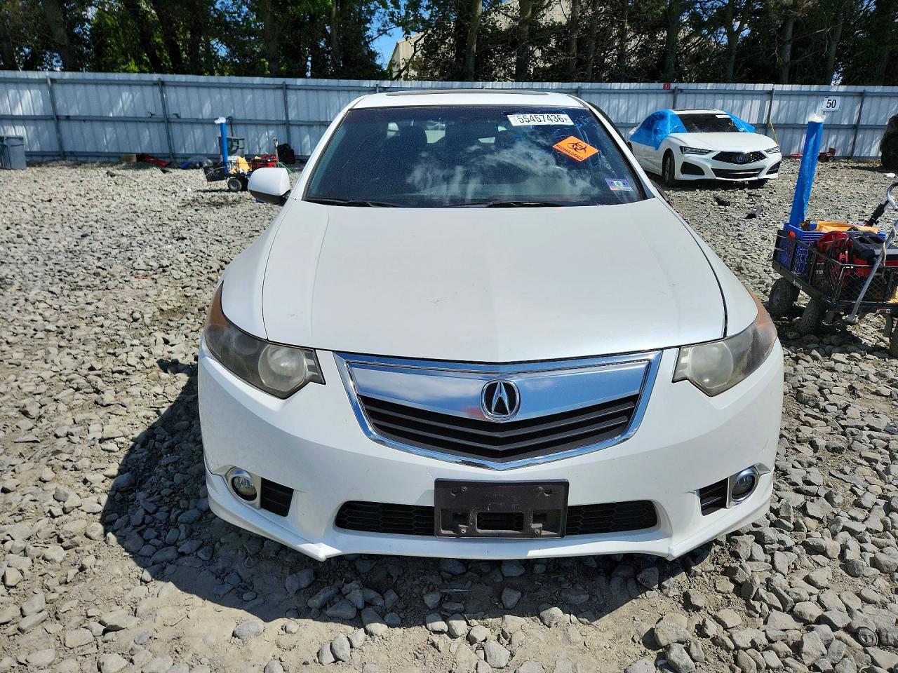 2013 Acura Tsx Se White vin: JH4CU2F89DC013410