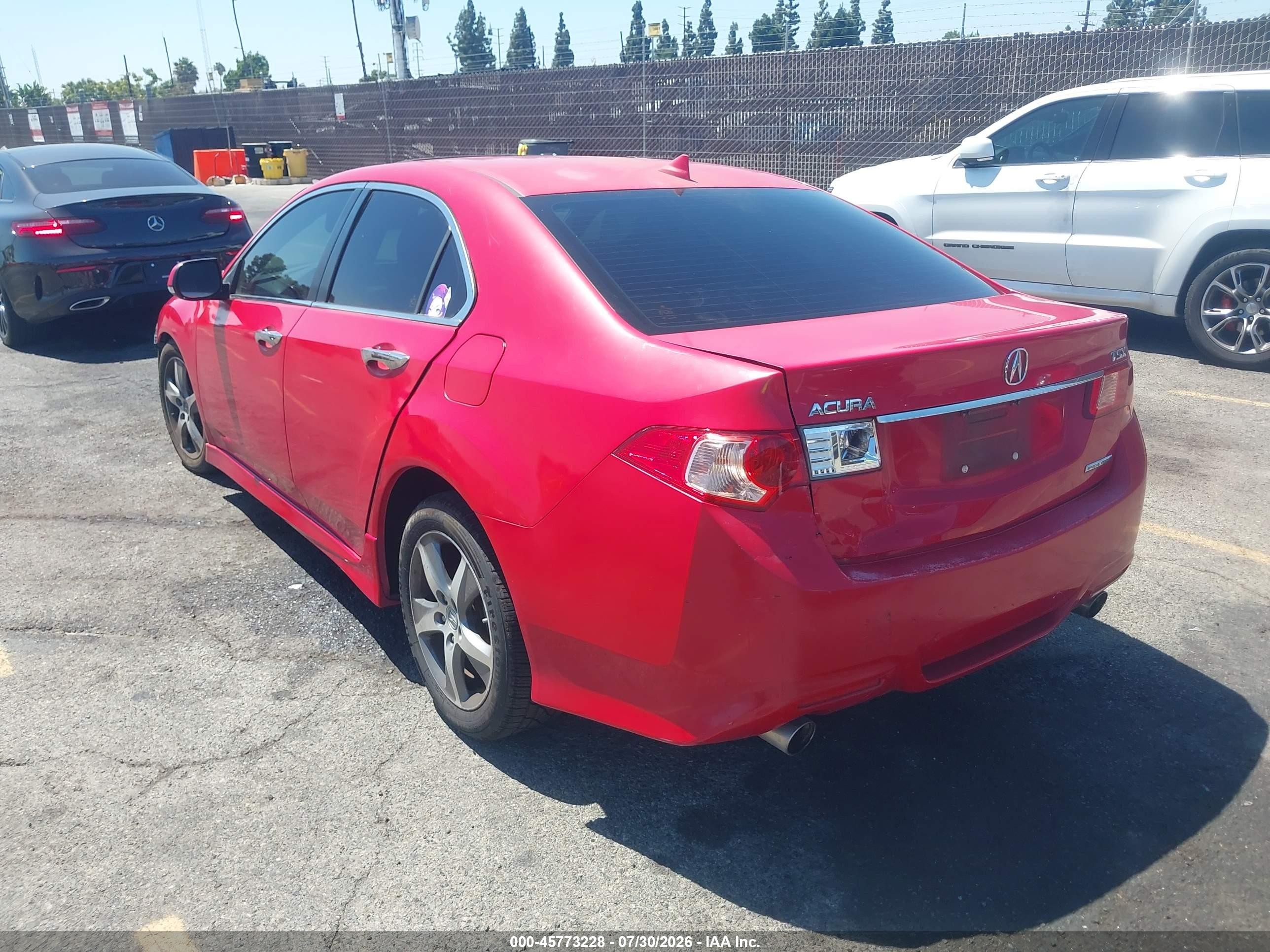 2012 Acura Tsx 2.4 Red vin: JH4CU2F8XCC016203