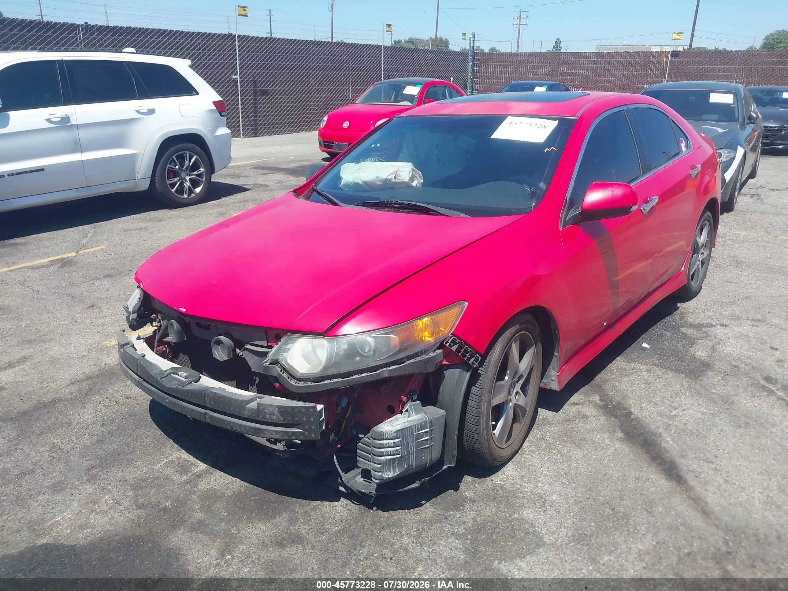 2012 Acura Tsx 2.4 Red vin: JH4CU2F8XCC016203