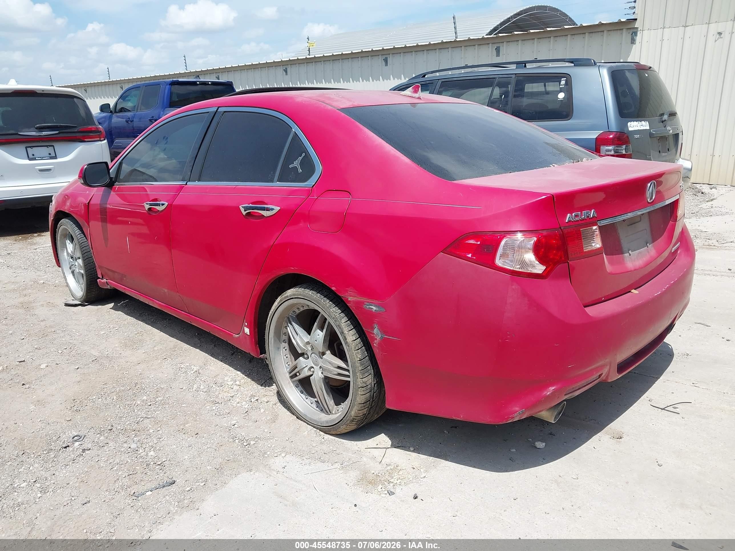 2012 Acura Tsx 2.4 Red vin: JH4CU2F8XCC019909