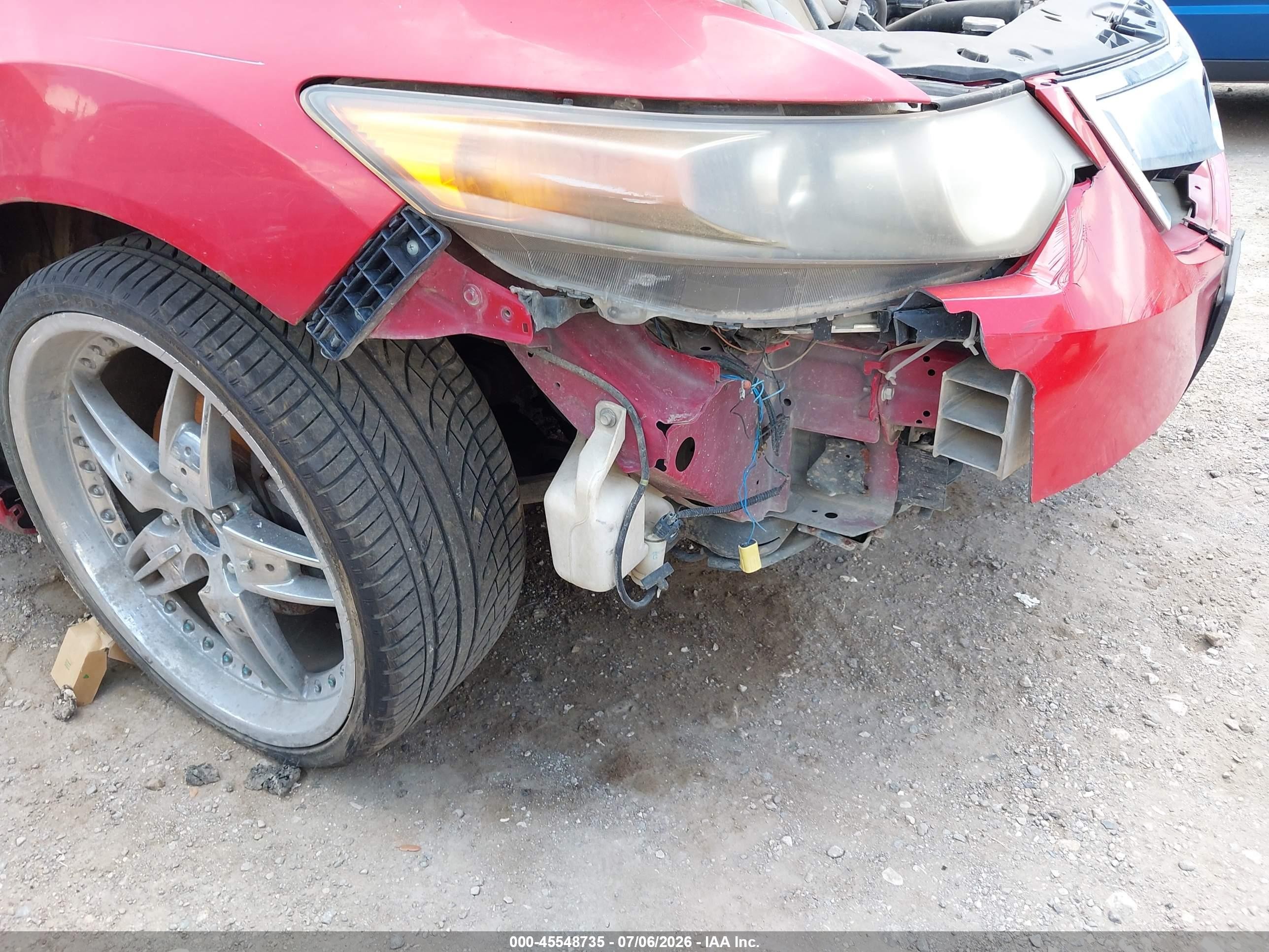 2012 Acura Tsx 2.4 Red vin: JH4CU2F8XCC019909