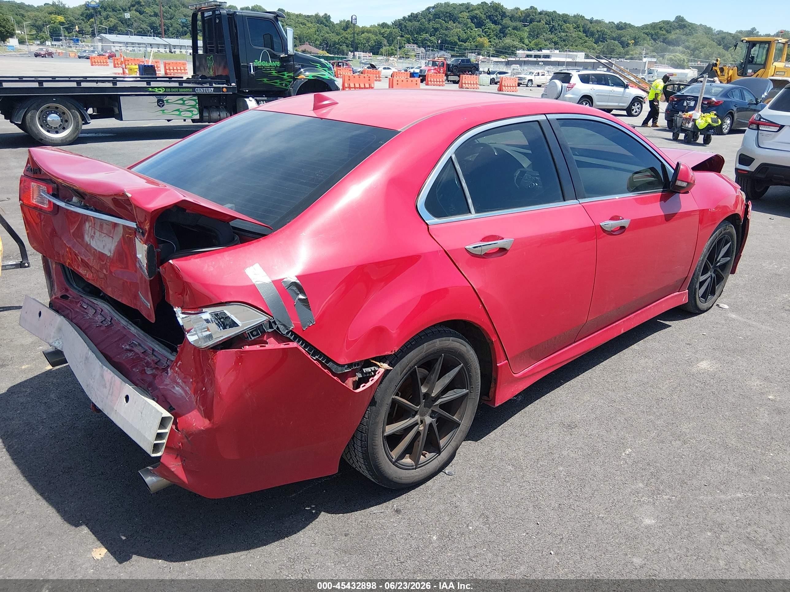 2013 Acura Tsx 2.4 Red vin: JH4CU2F8XDC013934