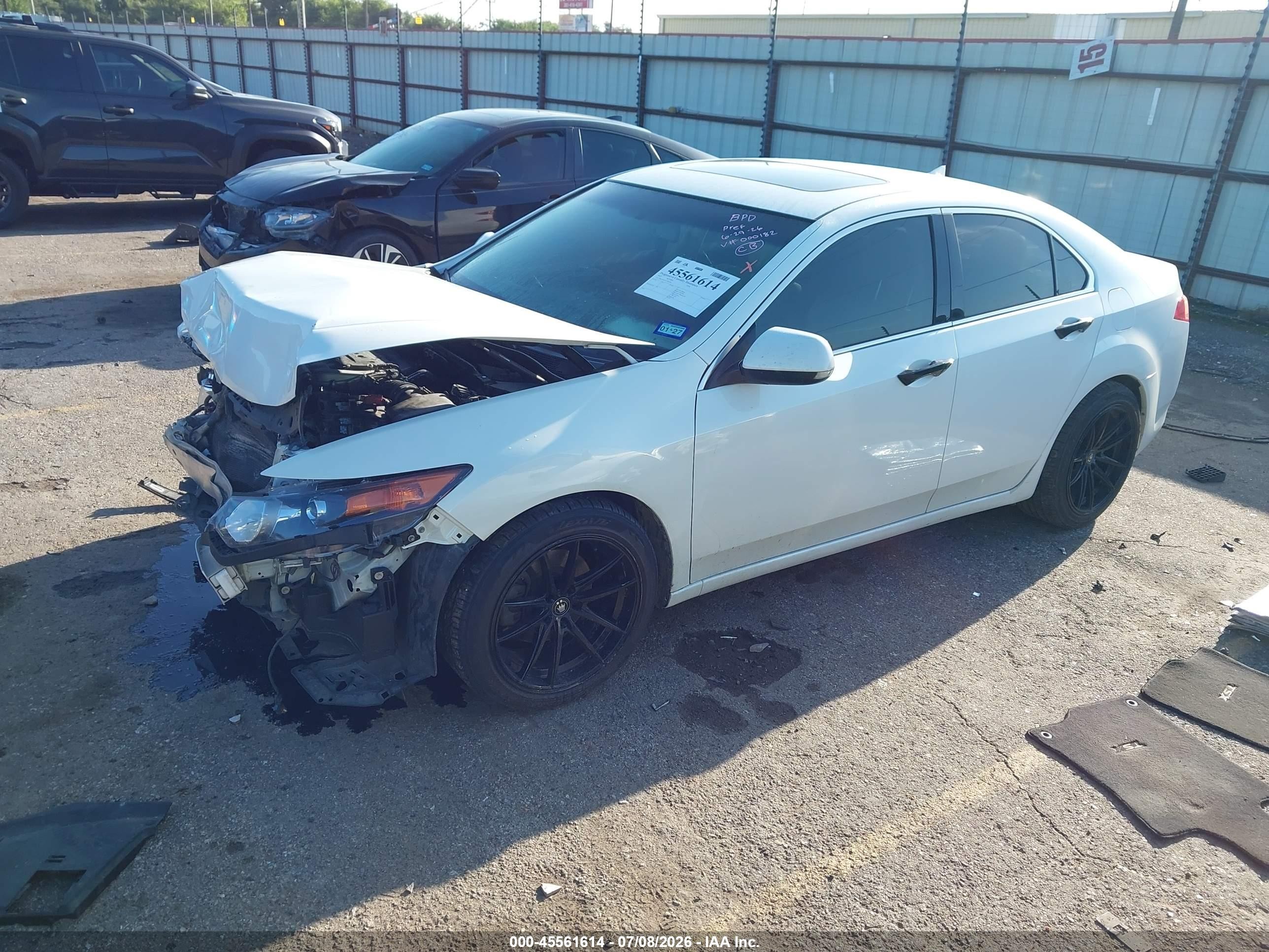 2012 Acura Tsx 3.5 White vin: JH4CU4F42CC000182