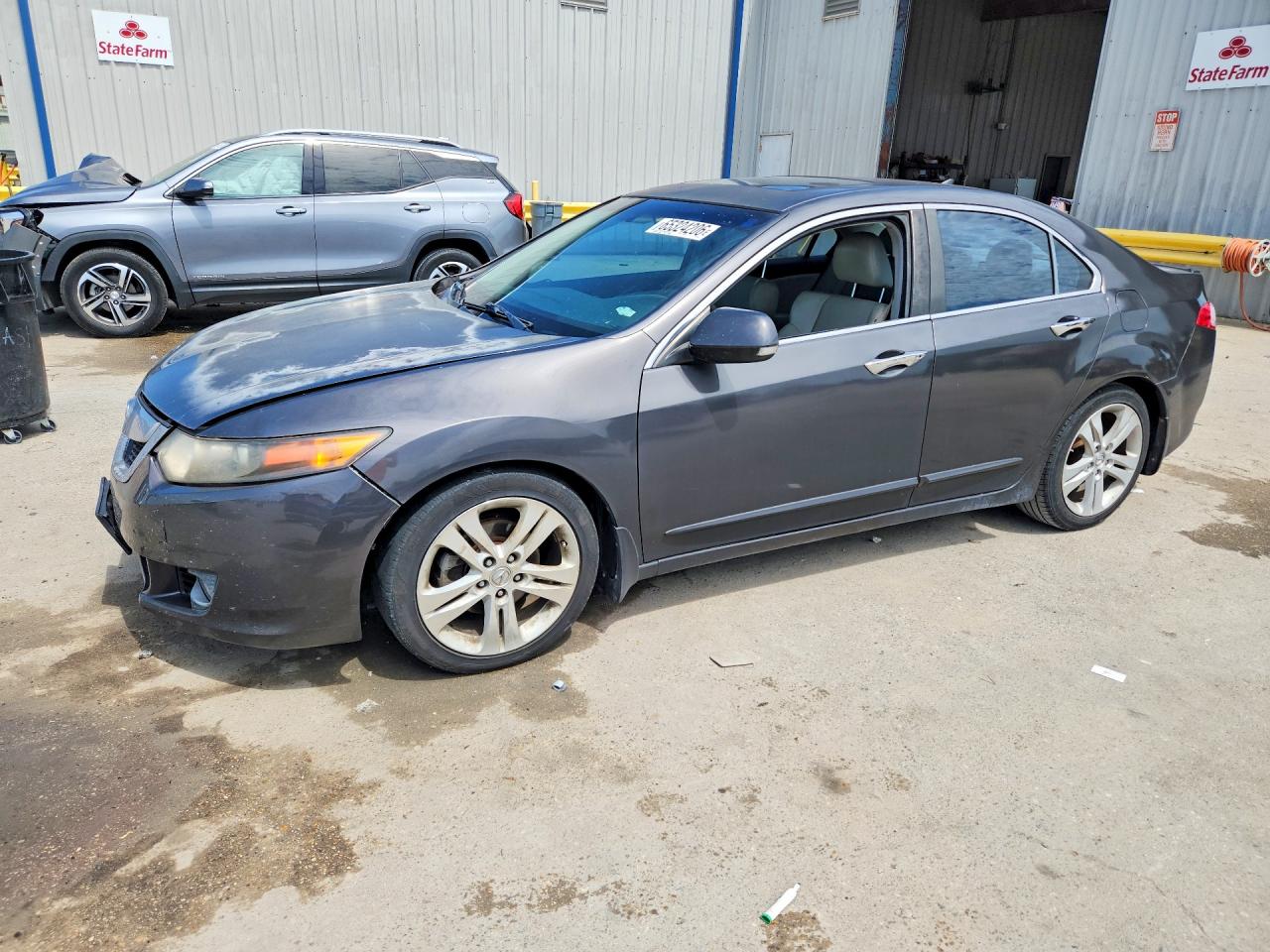 2010 Acura Tsx Gray vin: JH4CU4F48AC000555
