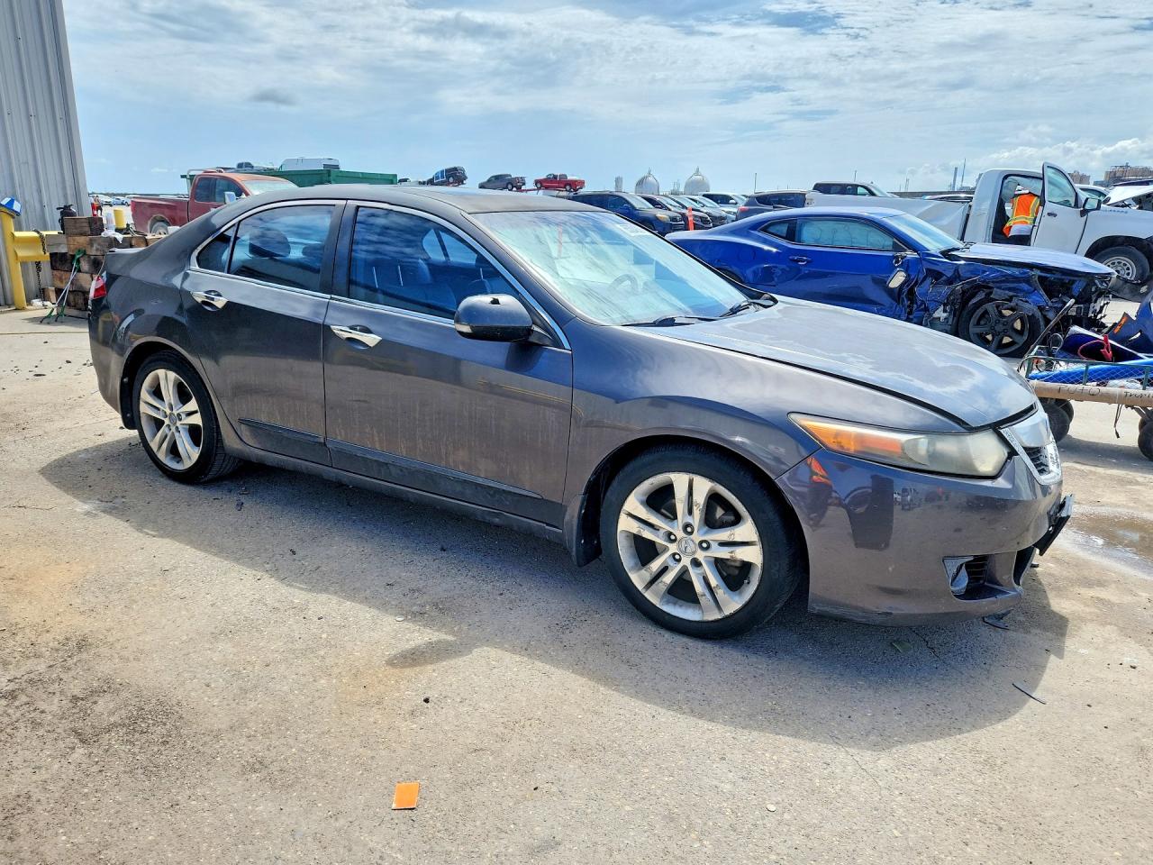 2010 Acura Tsx Gray vin: JH4CU4F48AC000555