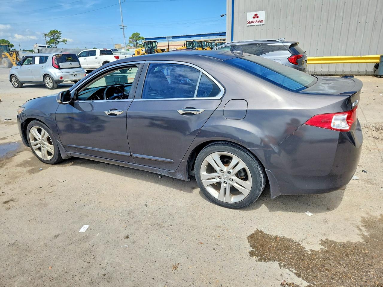 2010 Acura Tsx Gray vin: JH4CU4F48AC000555