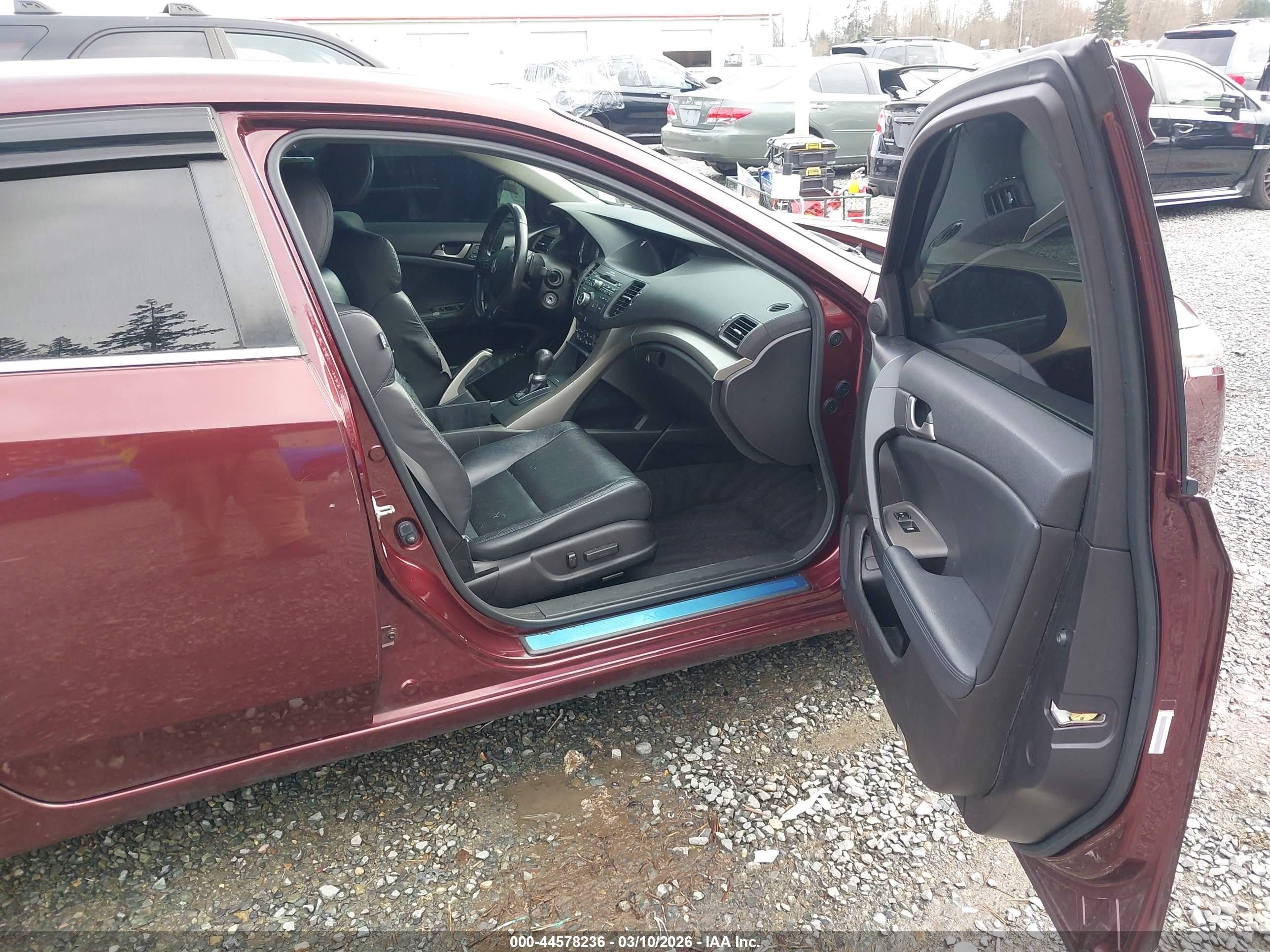 2010 Acura Tsx 3.5 Red vin: JH4CU4F49AC003254