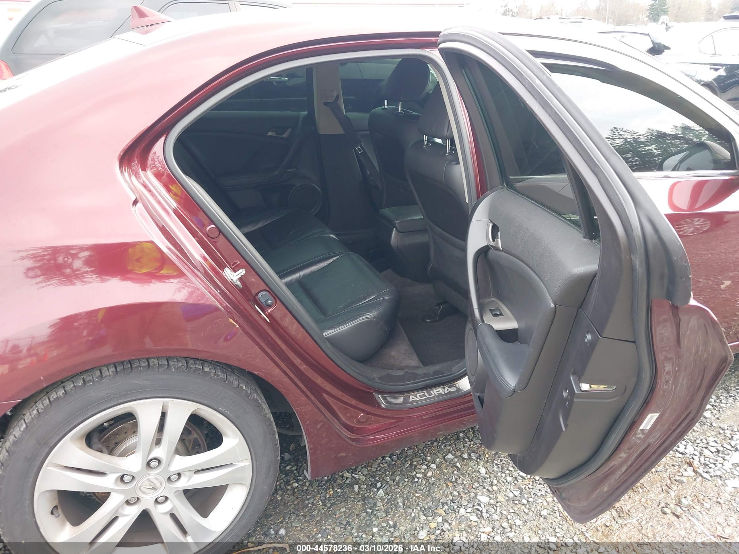 2010 Acura Tsx 3.5 Red vin: JH4CU4F49AC003254
