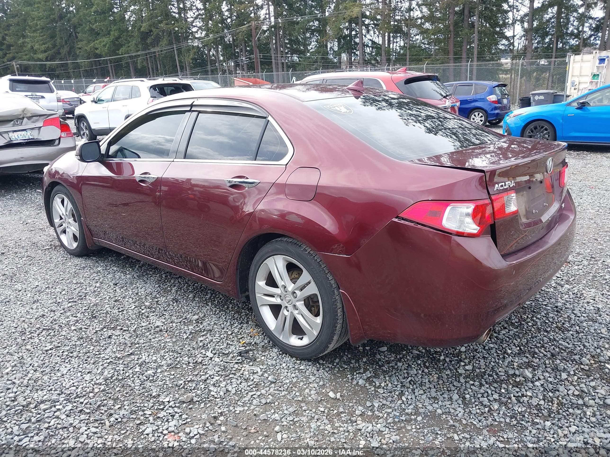 2010 Acura Tsx 3.5 Red vin: JH4CU4F49AC003254