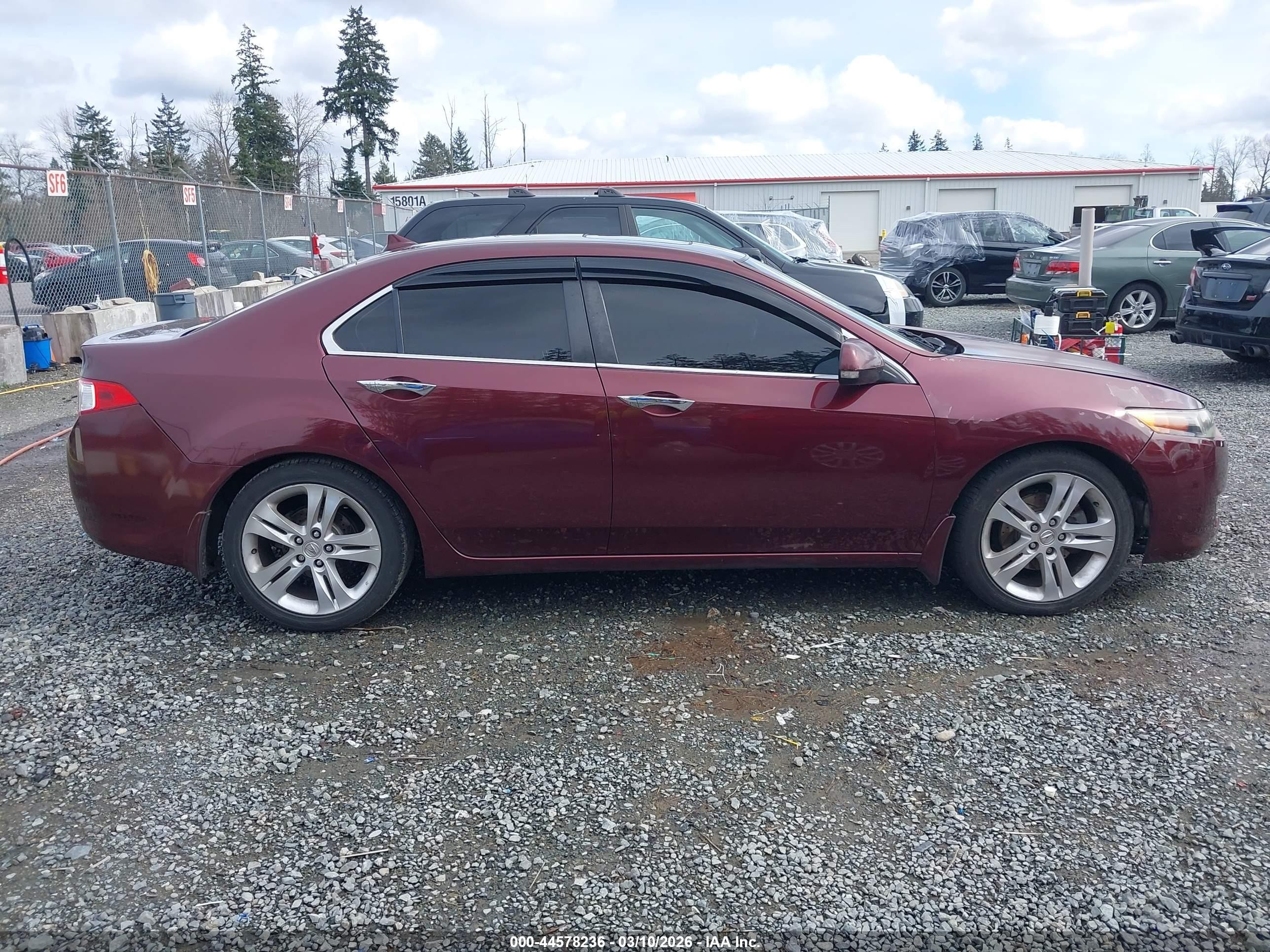 2010 Acura Tsx 3.5 Red vin: JH4CU4F49AC003254