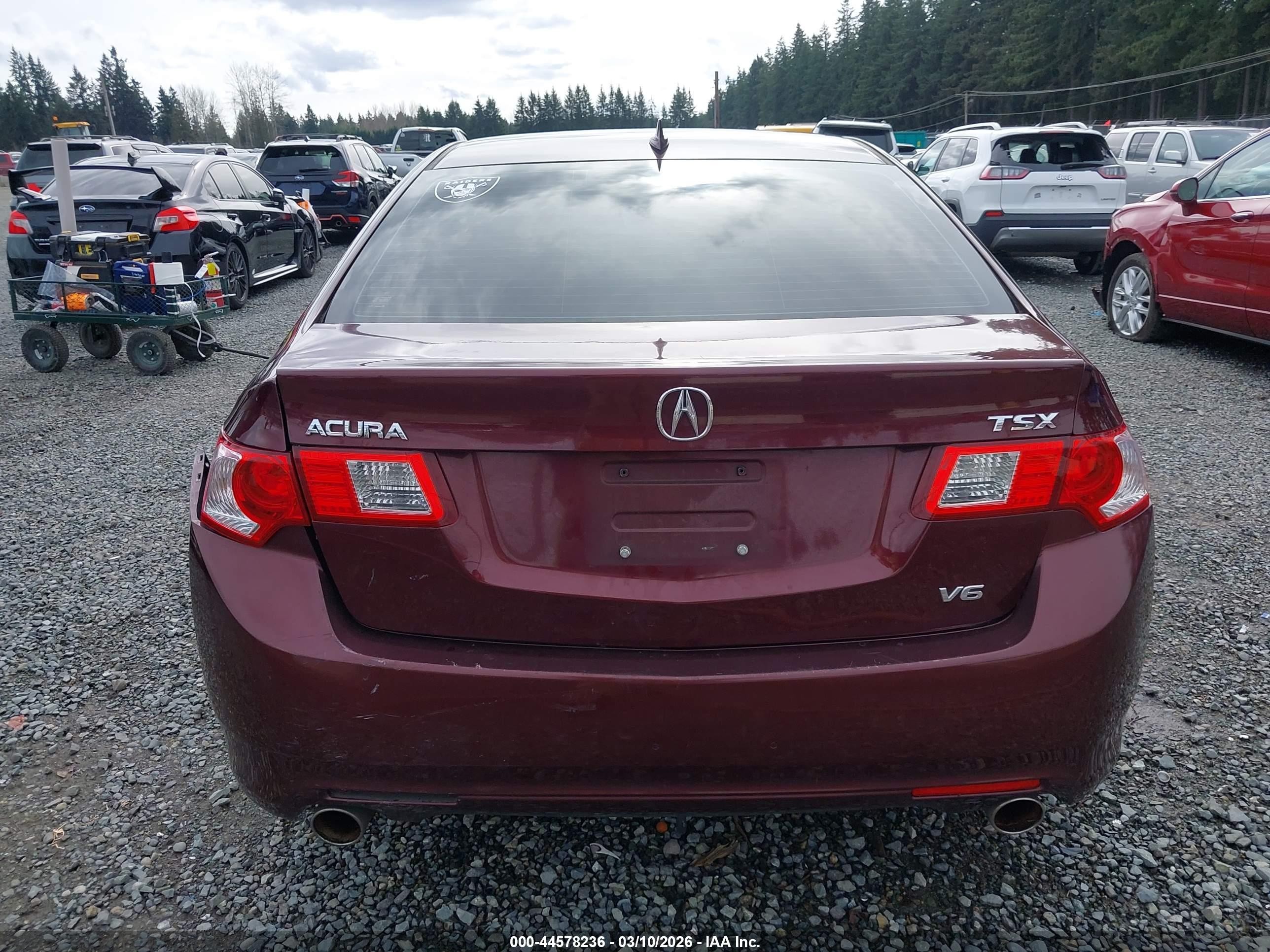 2010 Acura Tsx 3.5 Red vin: JH4CU4F49AC003254