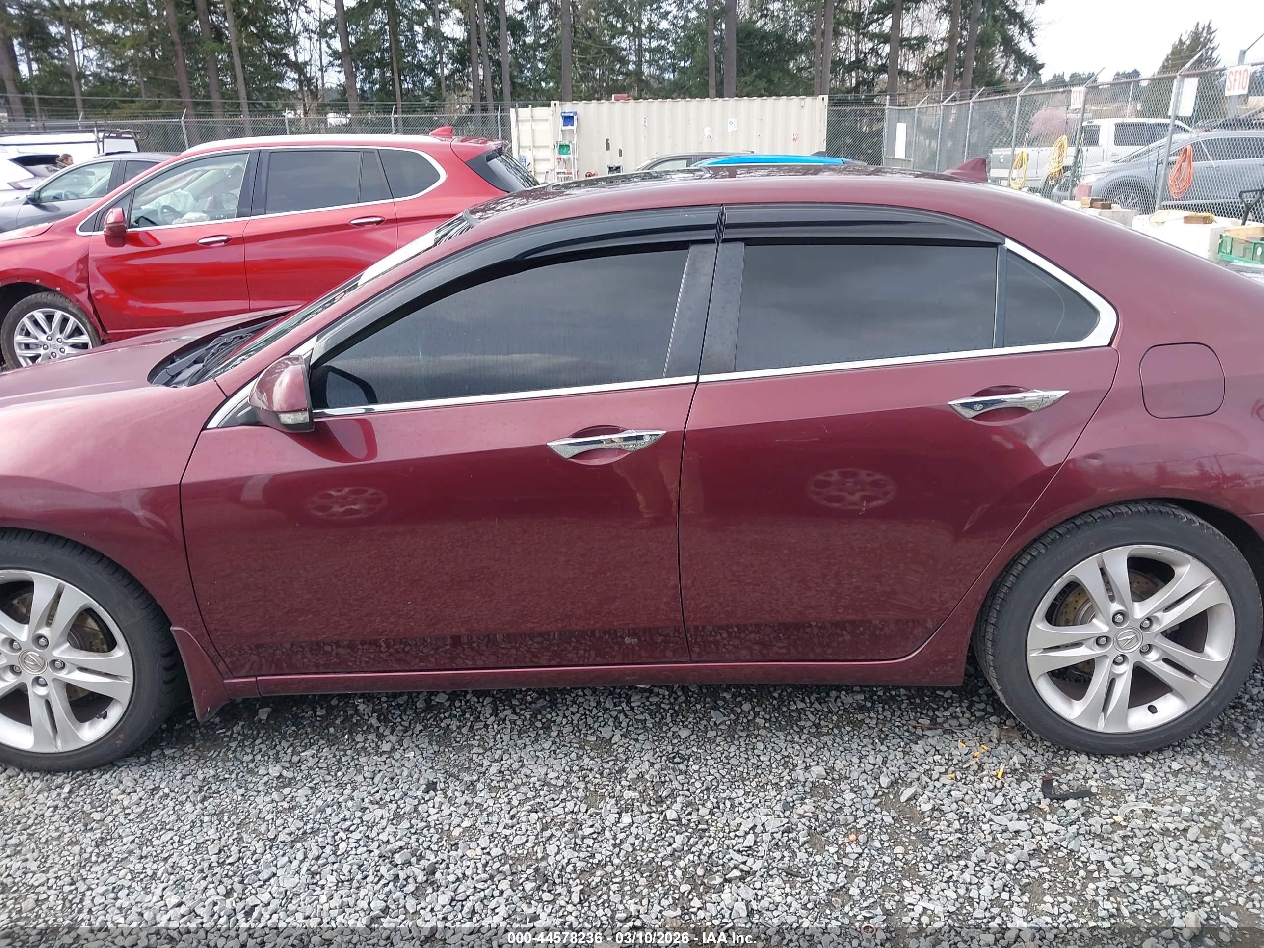 2010 Acura Tsx 3.5 Red vin: JH4CU4F49AC003254
