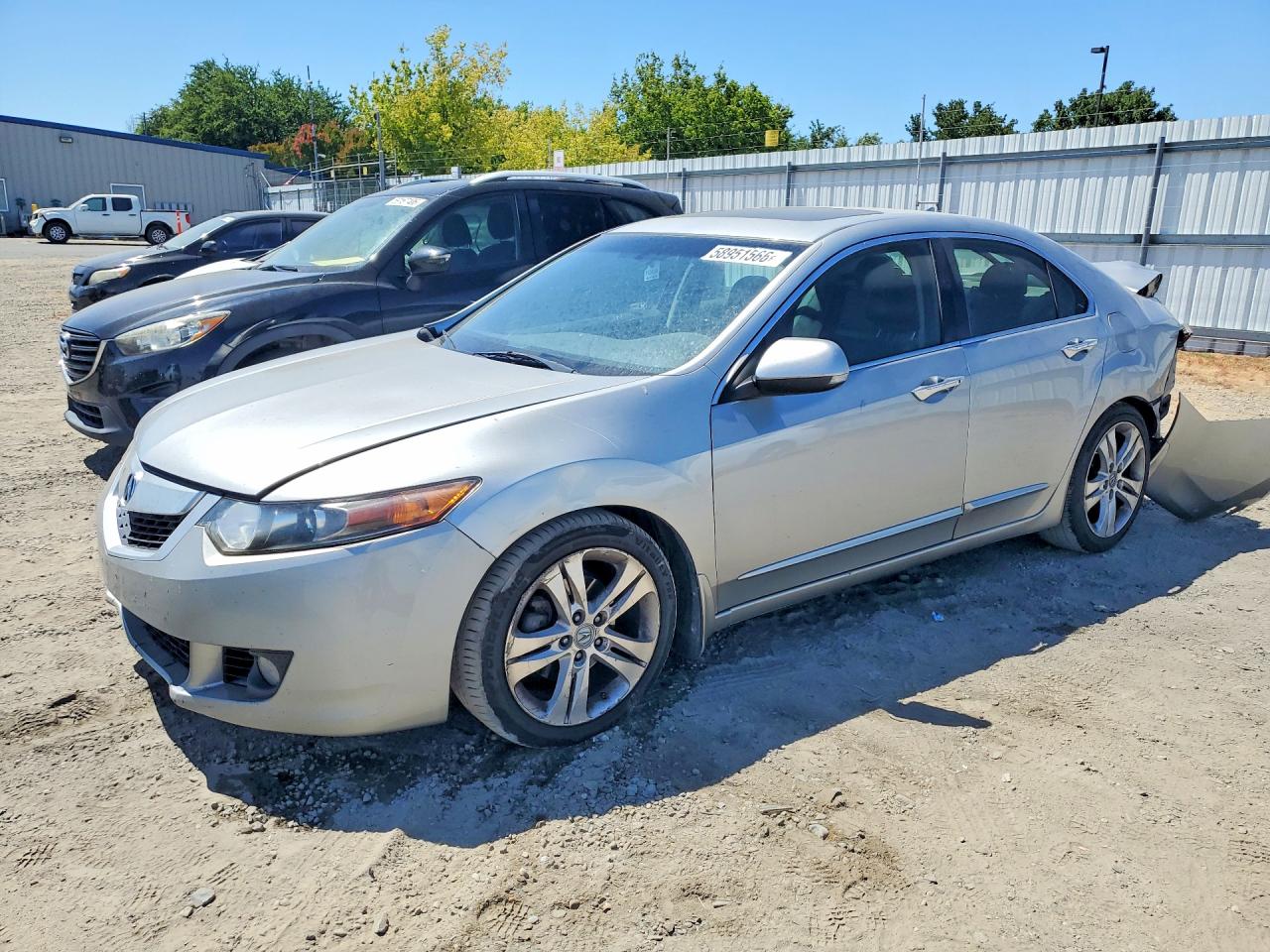 2010 Acura Tsx Silver vin: JH4CU4F49AC003609