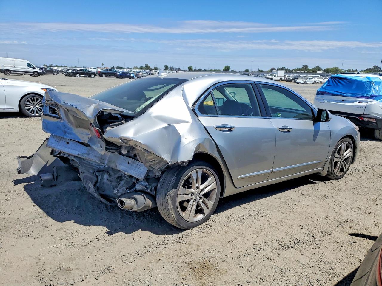 2010 Acura Tsx Silver vin: JH4CU4F49AC003609