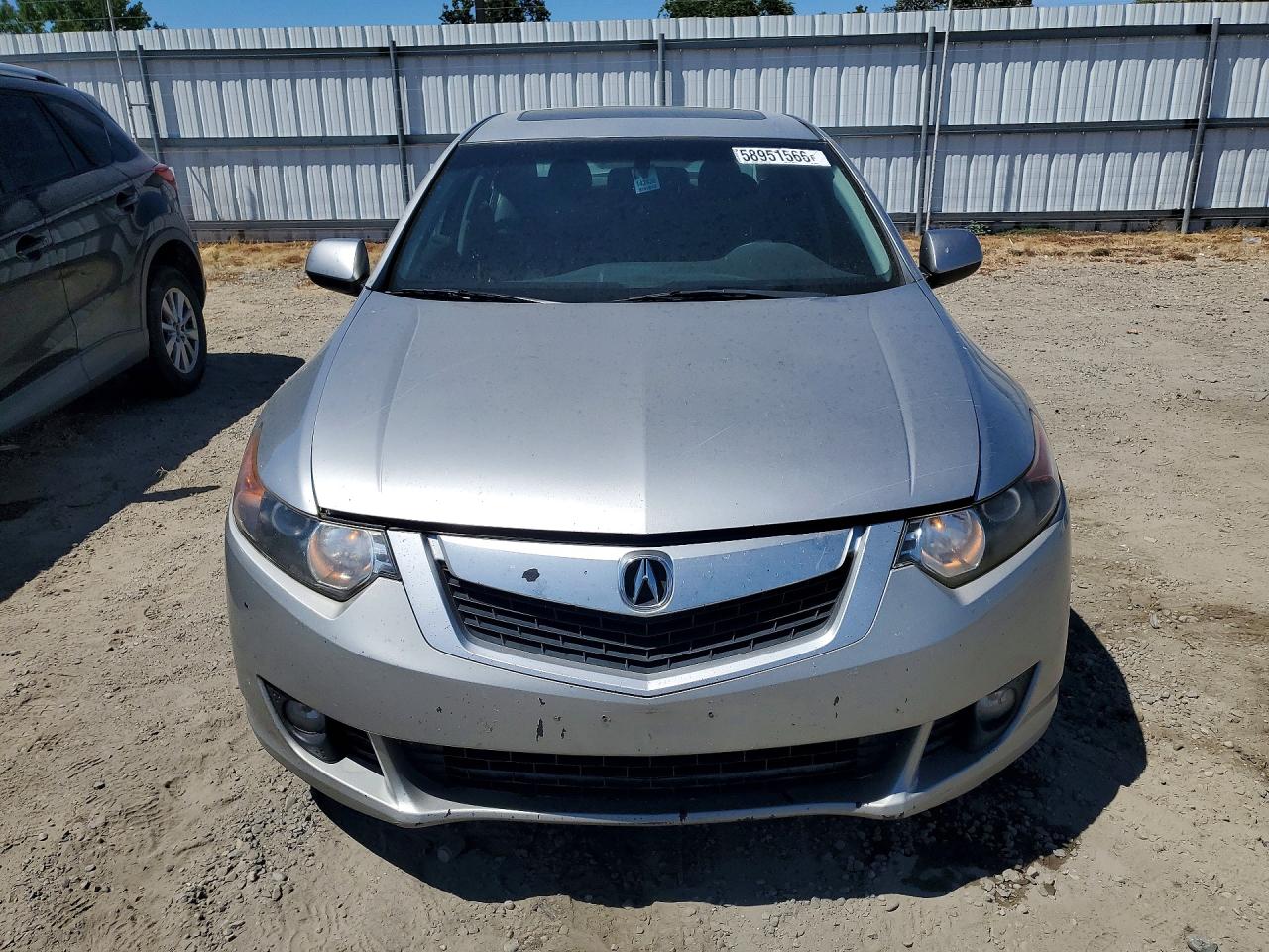 2010 Acura Tsx Silver vin: JH4CU4F49AC003609