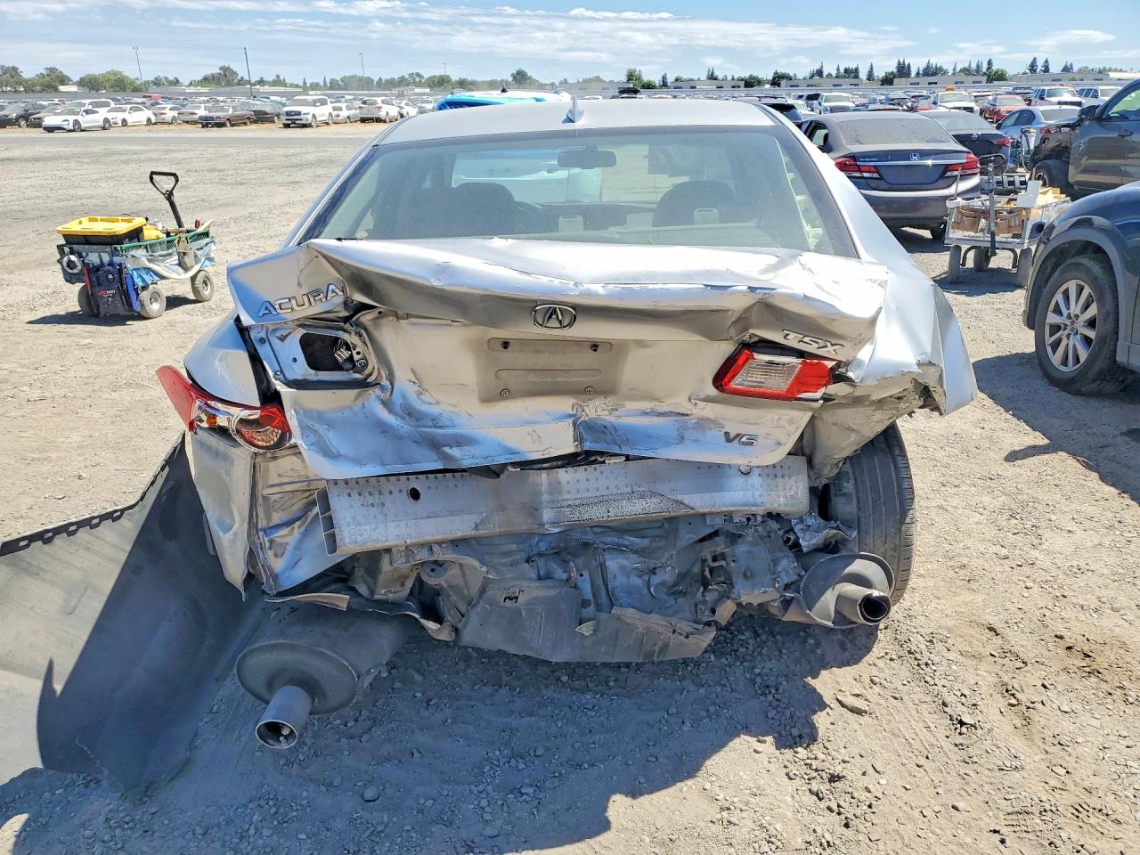 2010 Acura Tsx Silver vin: JH4CU4F49AC003609