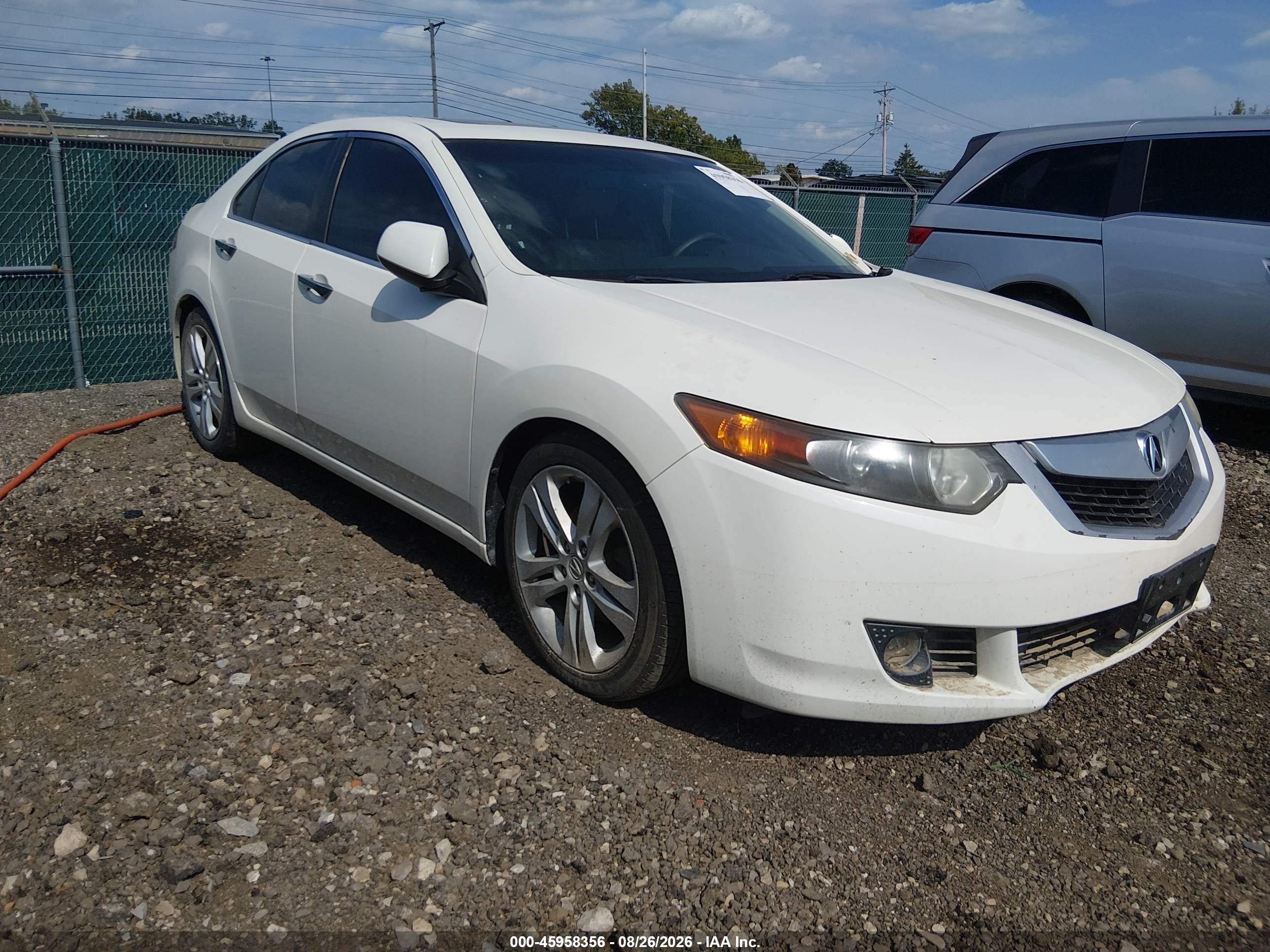 2010 Acura Tsx 3.5 White vin: JH4CU4F4XAC003358