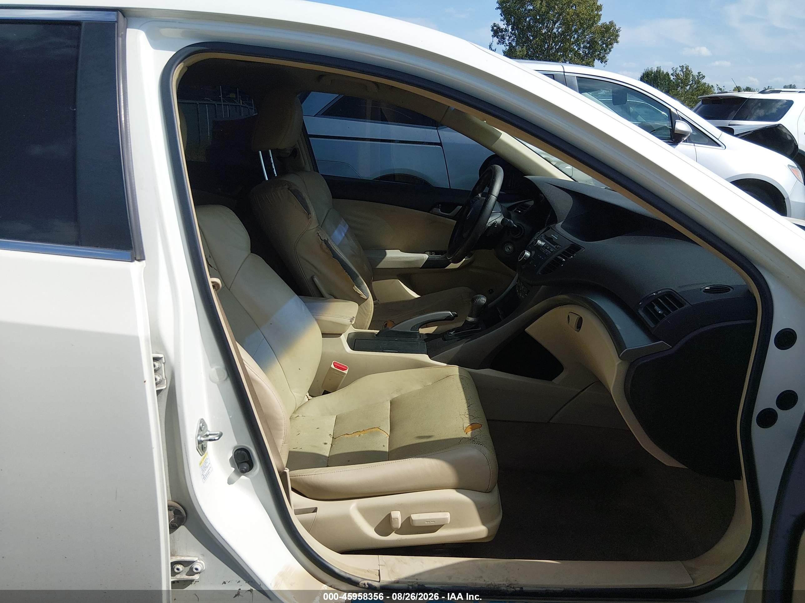 2010 Acura Tsx 3.5 White vin: JH4CU4F4XAC003358
