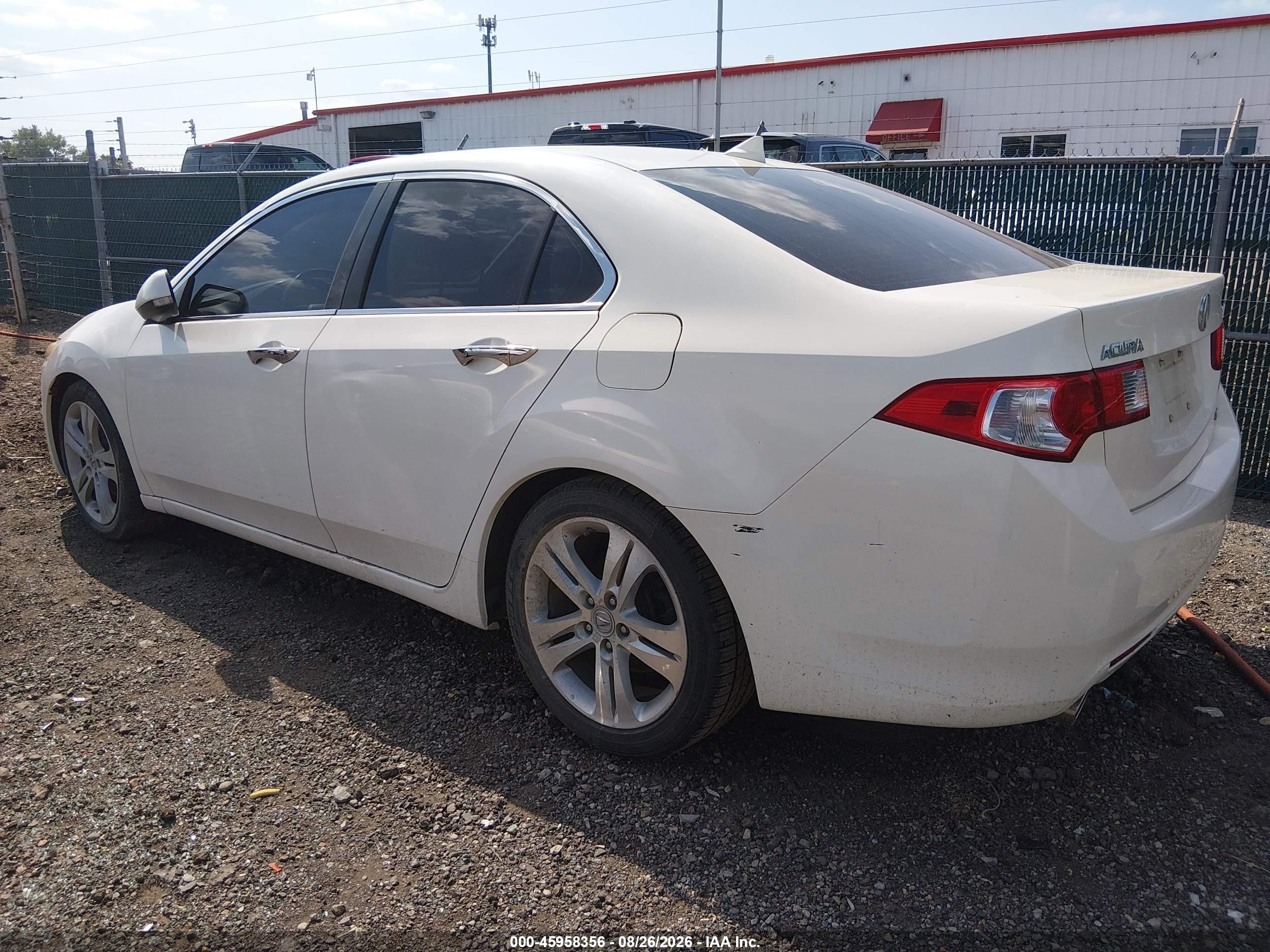 2010 Acura Tsx 3.5 White vin: JH4CU4F4XAC003358