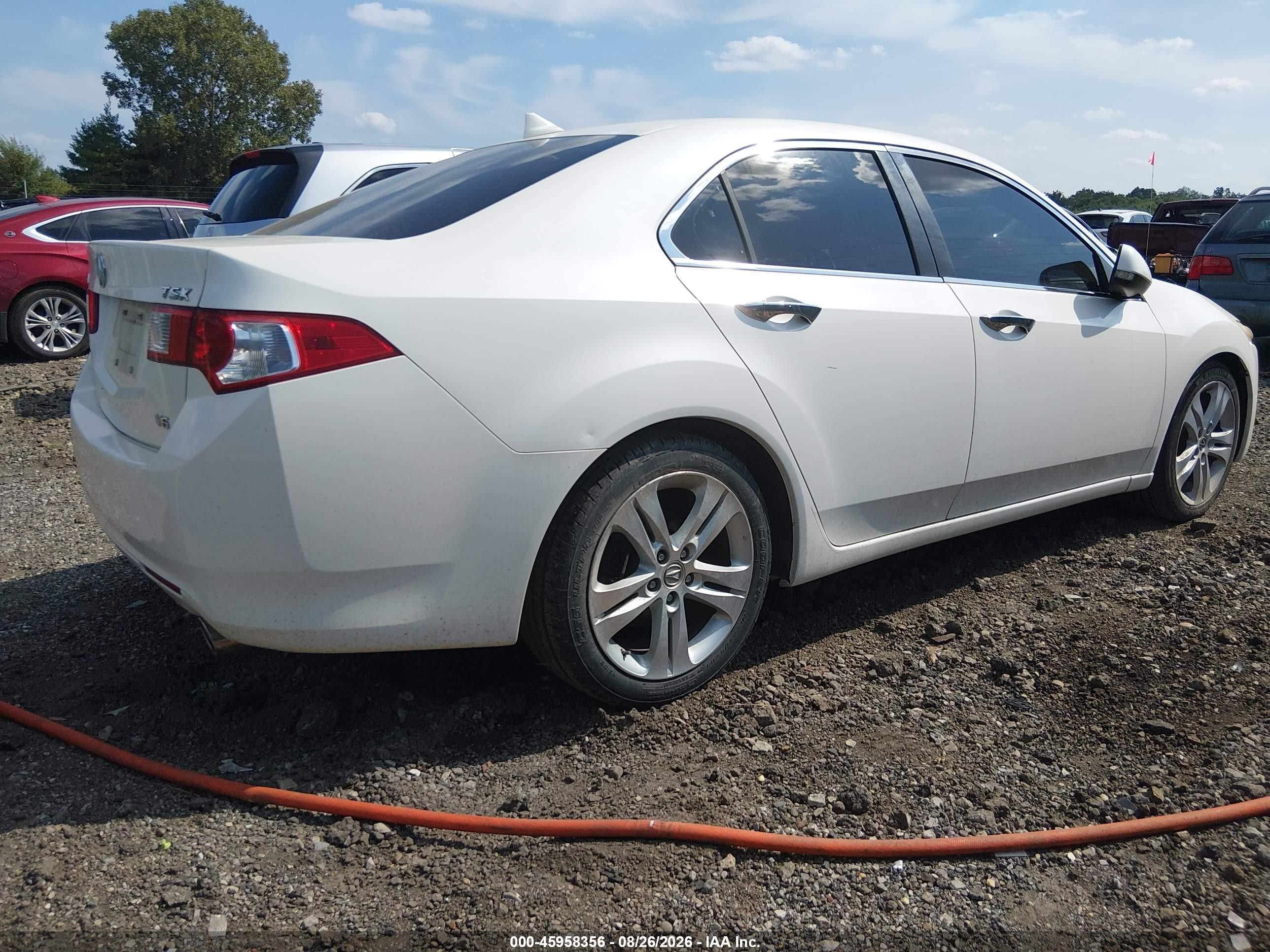 2010 Acura Tsx 3.5 White vin: JH4CU4F4XAC003358