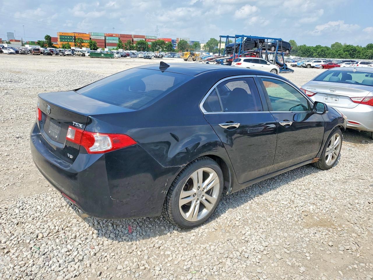 2010 Acura Tsx Black vin: JH4CU4F65AC002040