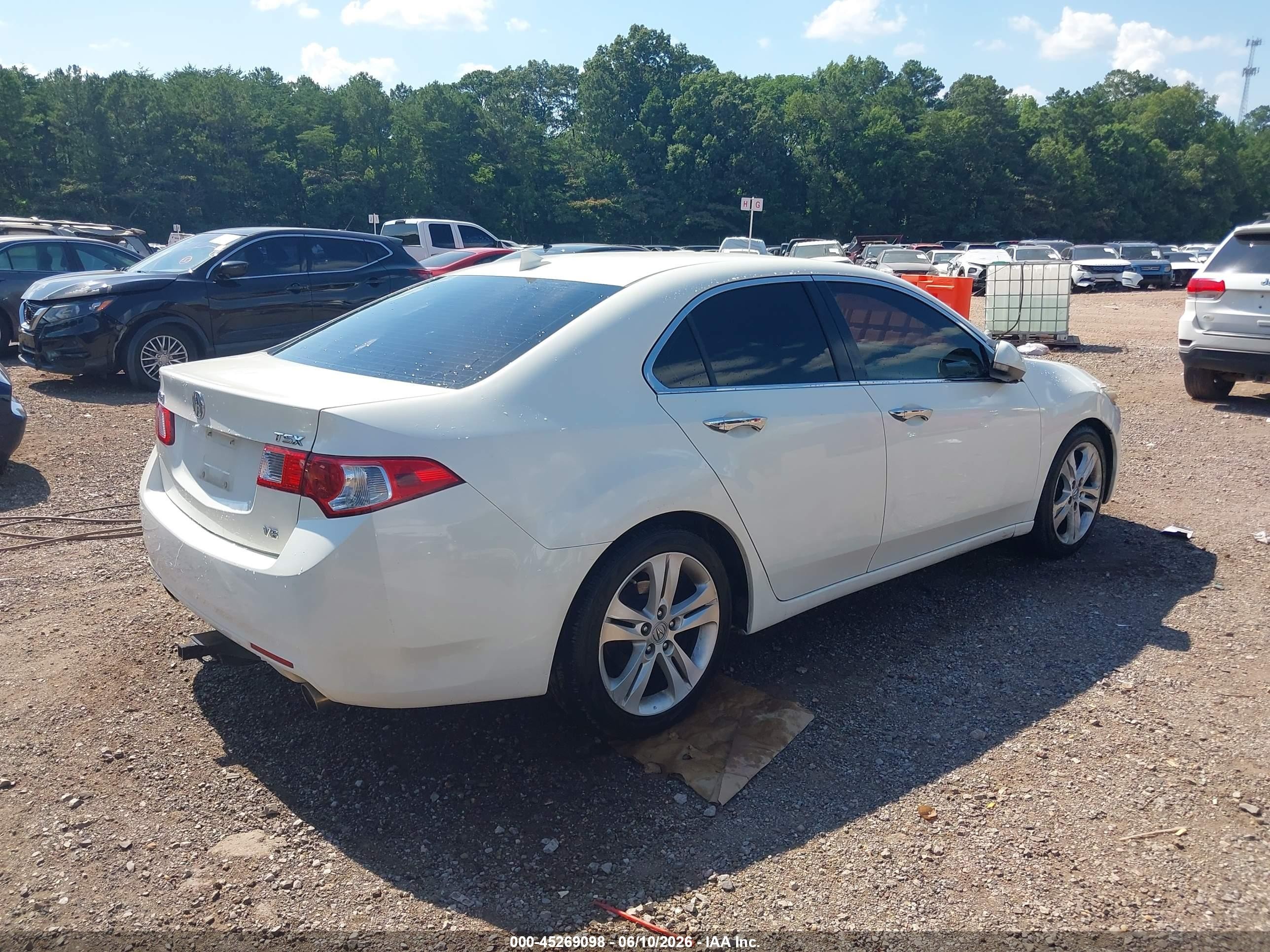 2010 Acura Tsx 3.5 White vin: JH4CU4F6XAC002888