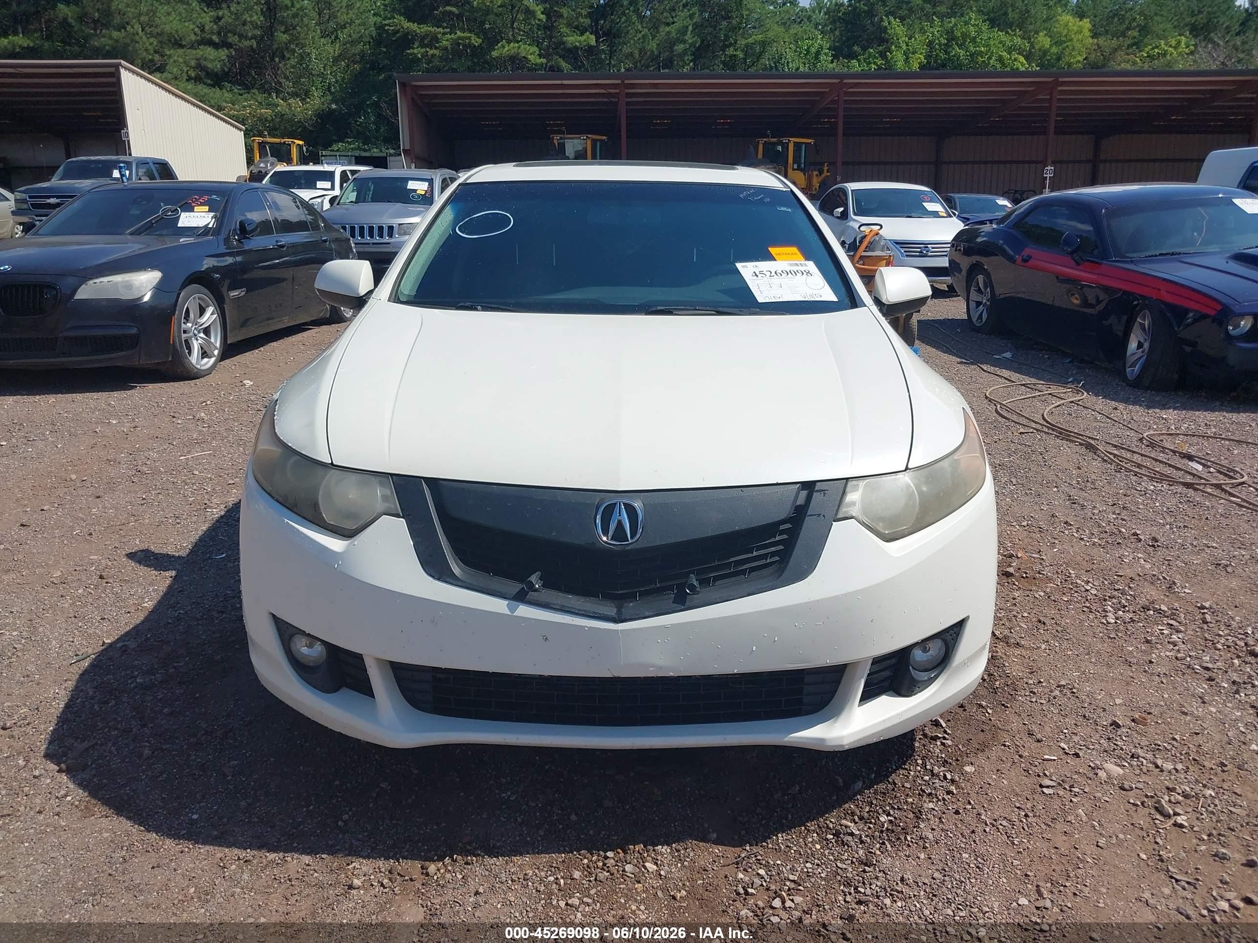 2010 Acura Tsx 3.5 White vin: JH4CU4F6XAC002888
