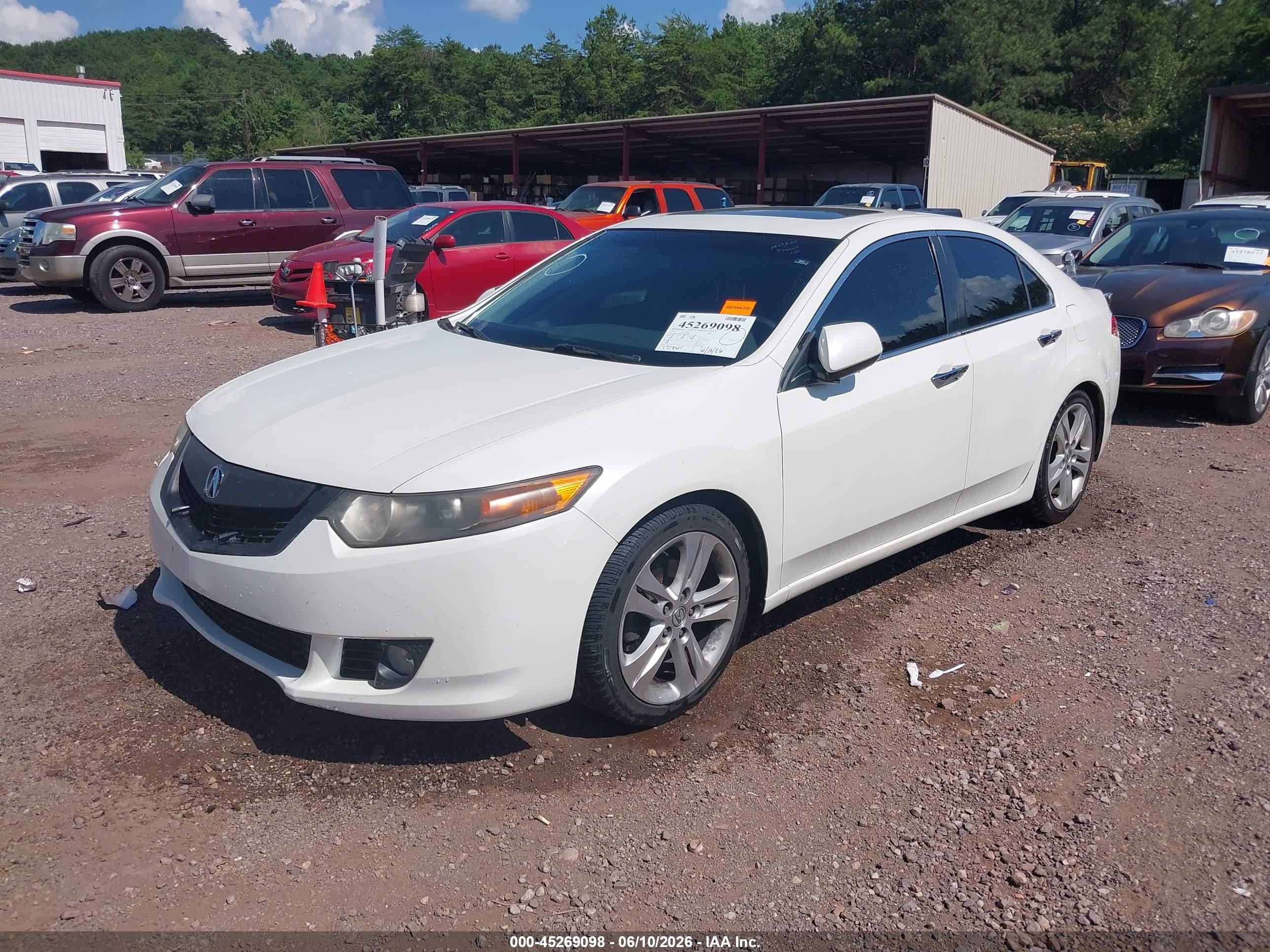 2010 Acura Tsx 3.5 White vin: JH4CU4F6XAC002888