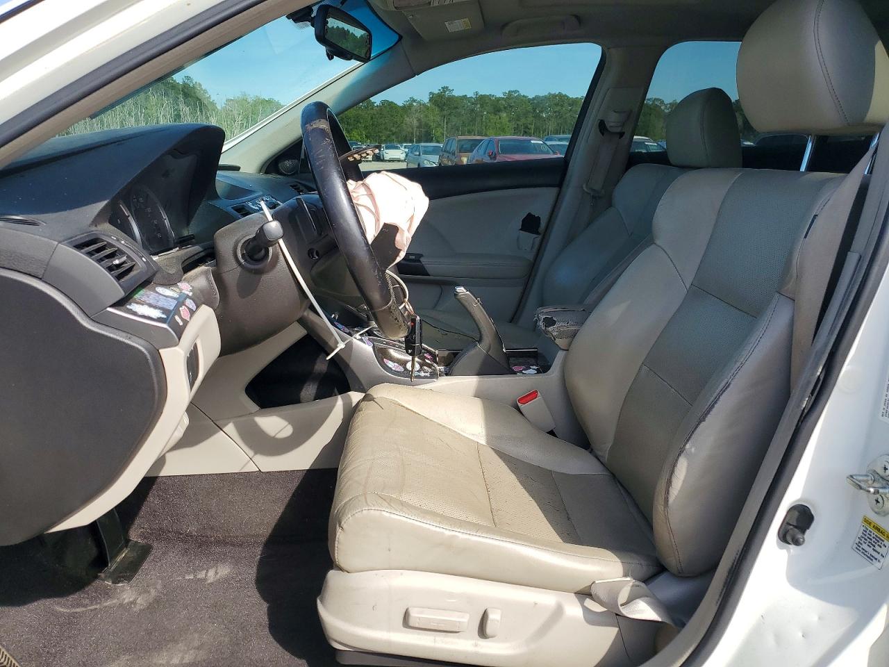 2013 Acura Tsx White vin: JH4CW2H50DC000655