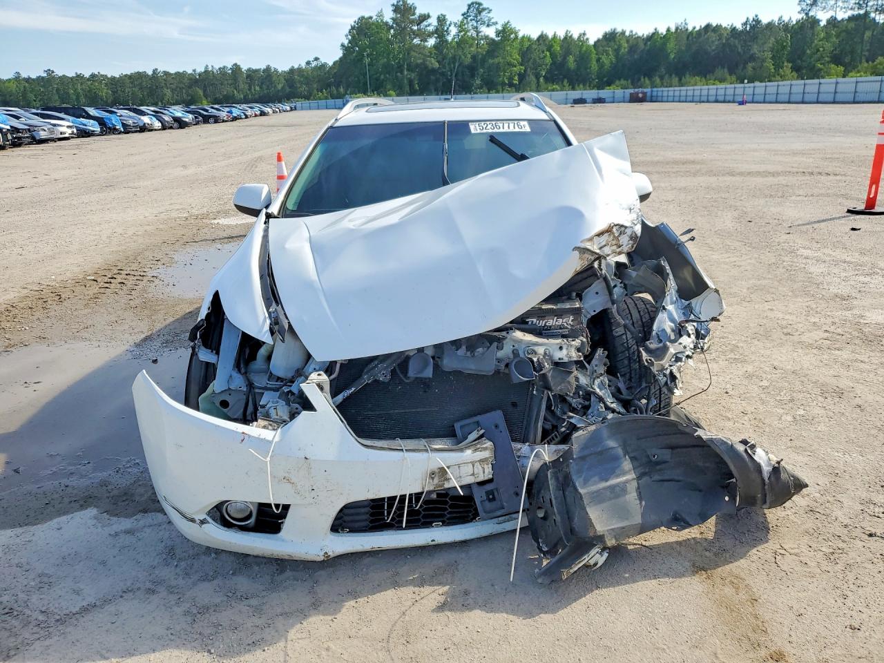 2013 Acura Tsx White vin: JH4CW2H50DC000655