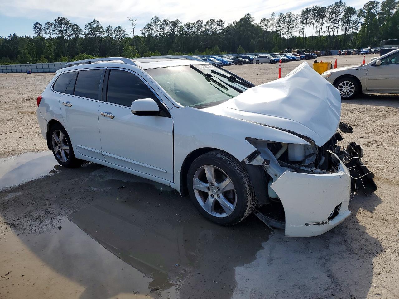 2013 Acura Tsx White vin: JH4CW2H50DC000655