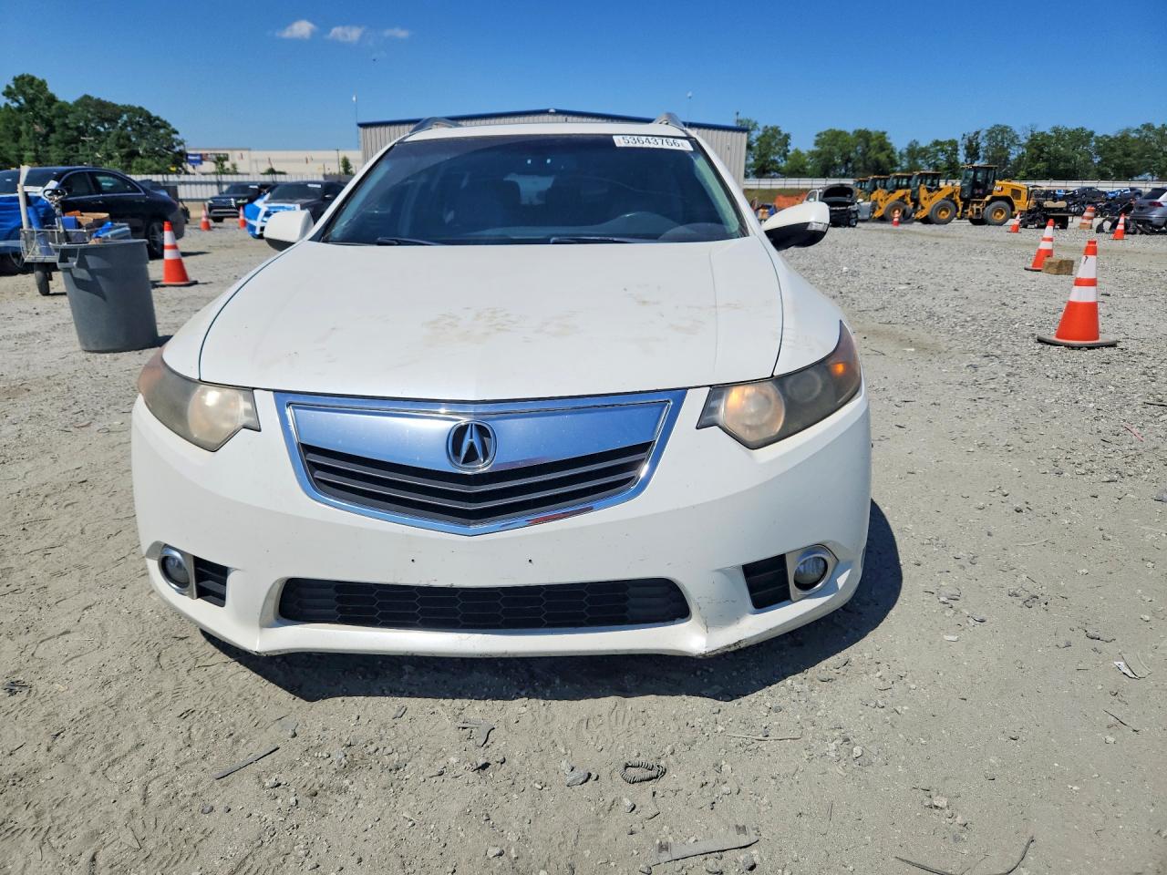 2012 Acura Tsx White vin: JH4CW2H51CC004387