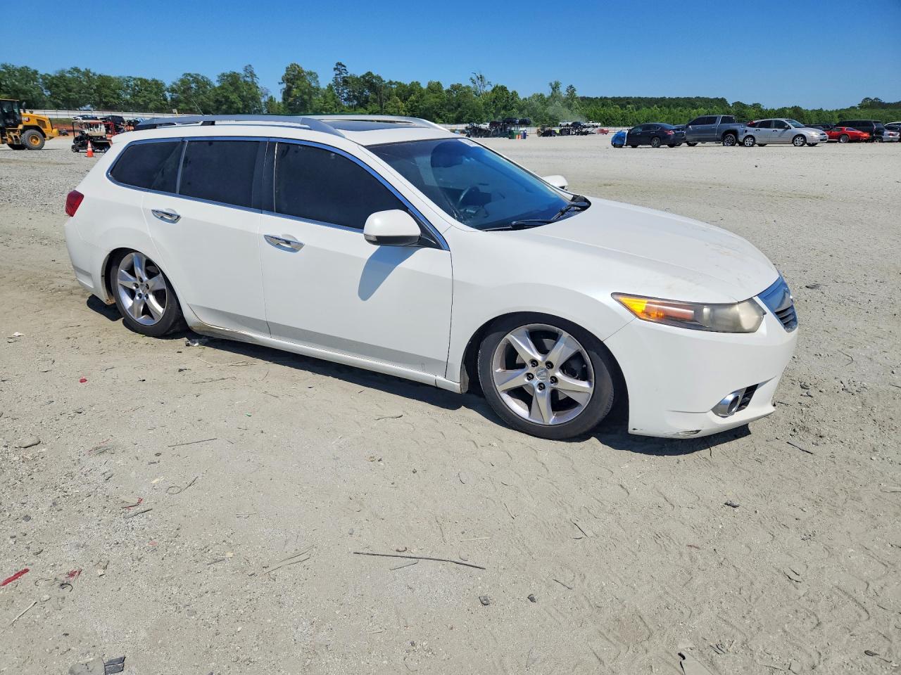 2012 Acura Tsx White vin: JH4CW2H51CC004387