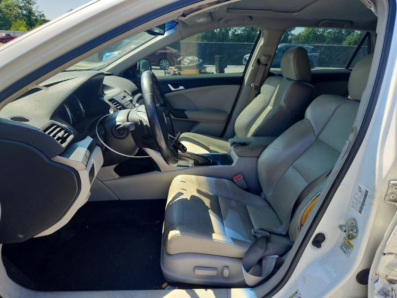 2012 Acura Tsx White vin: JH4CW2H51CC004387