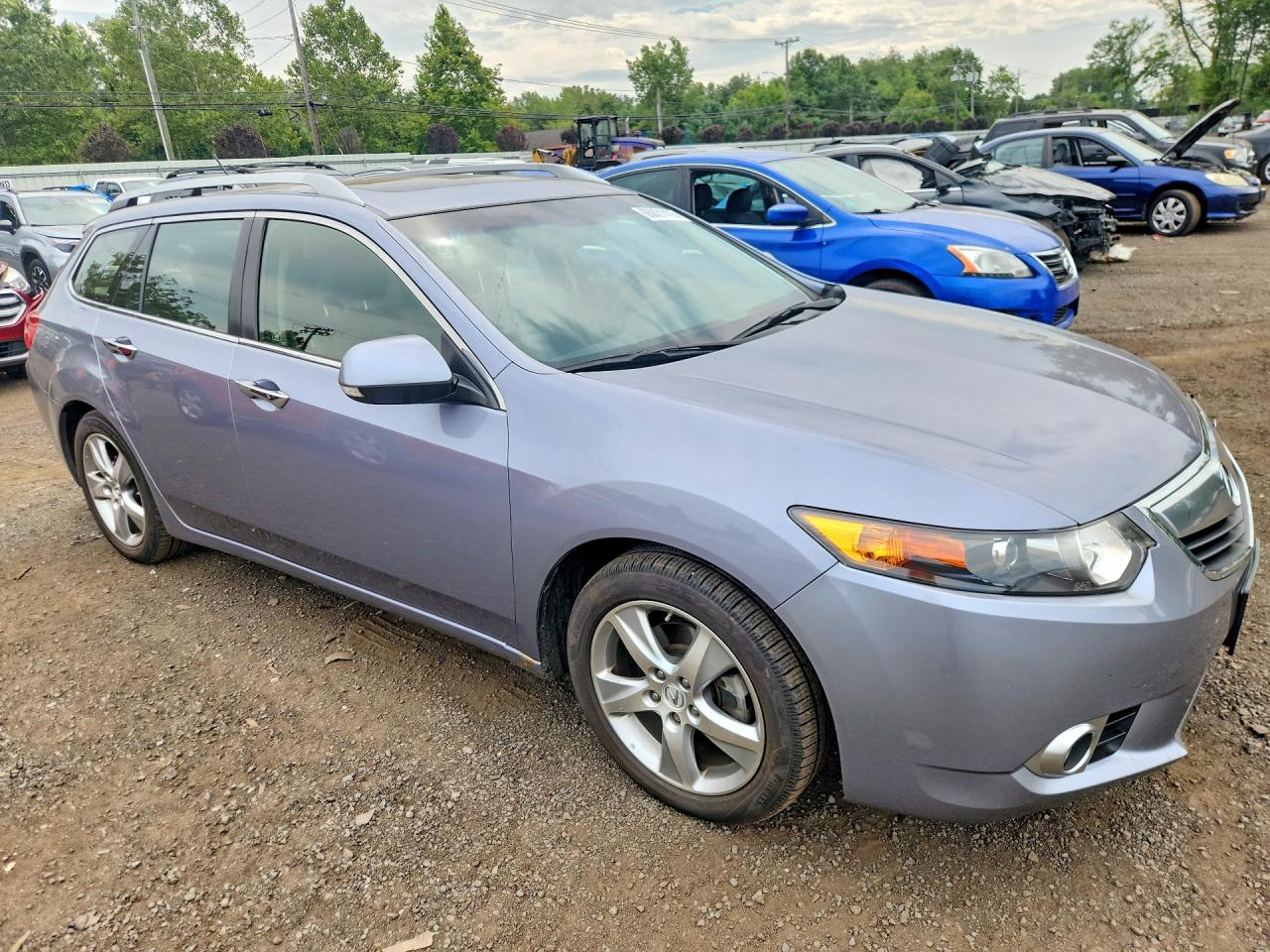 2012 Acura Tsx Silver vin: JH4CW2H54CC005243