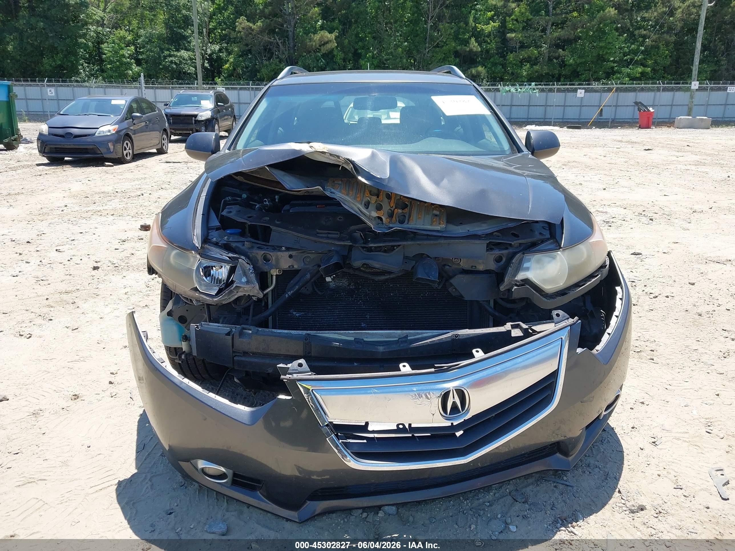2012 Acura Tsx 2.4 Gray vin: JH4CW2H56CC004403